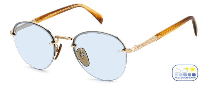 DB1173/S T5U/QZ brown horn/photocromaticazure lens