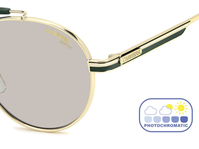 Carrera 381/S PEF/7O gold green/grey photochromic lens