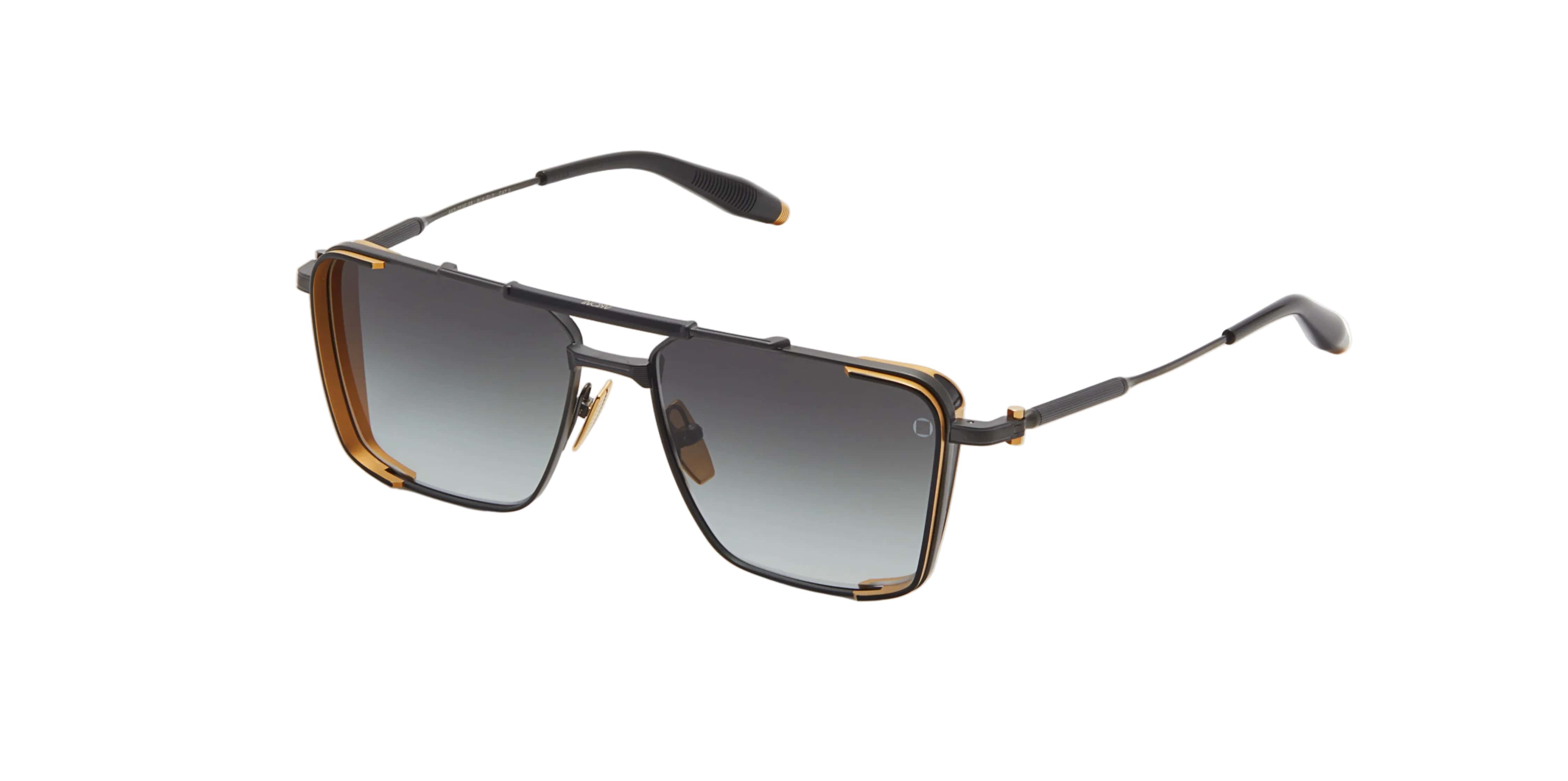 Akoni Hera 203E matte black palladium titanium matte gold/grey lens