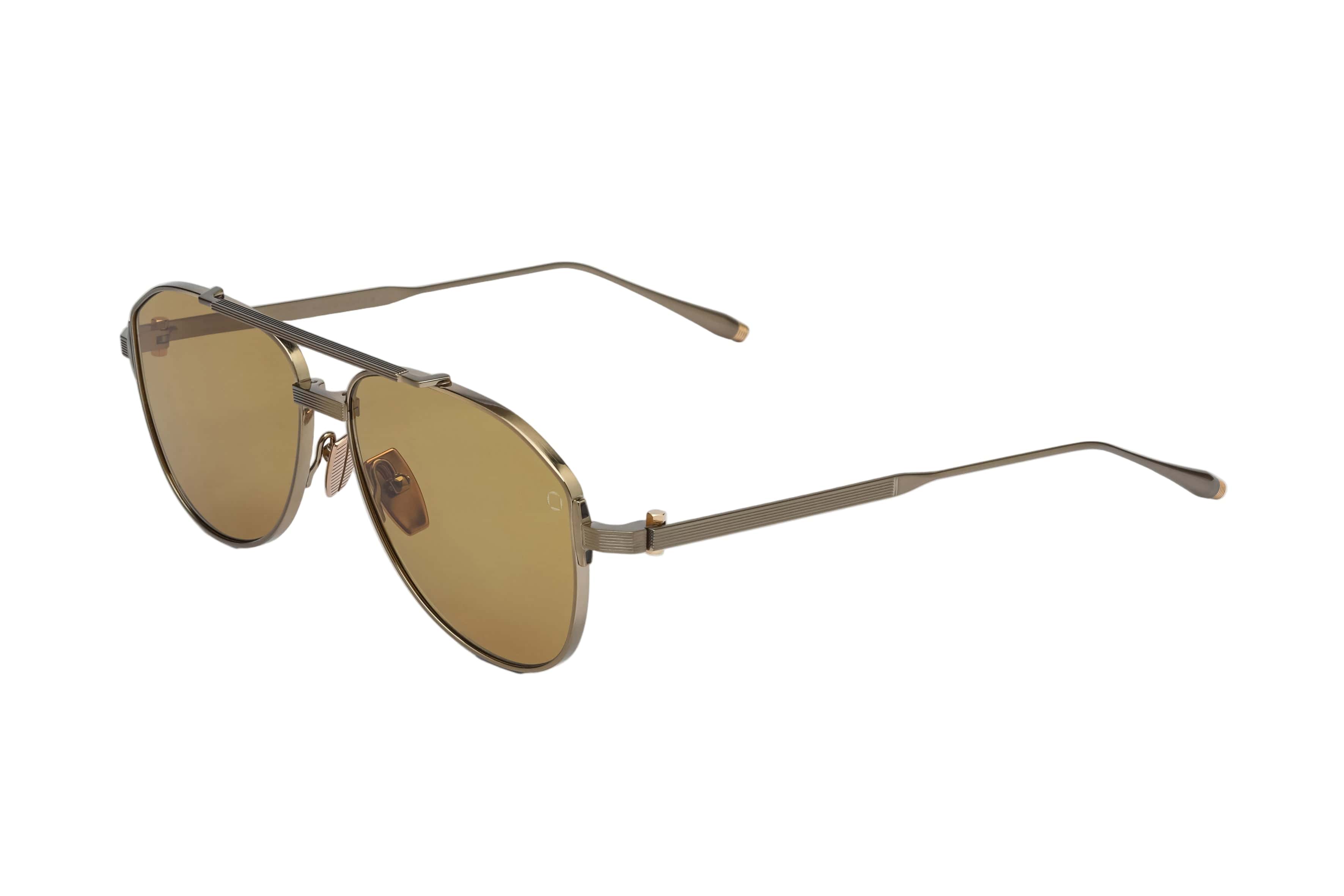 Akoni Helios 521c antique 12k gold & 12k gold/brown lens