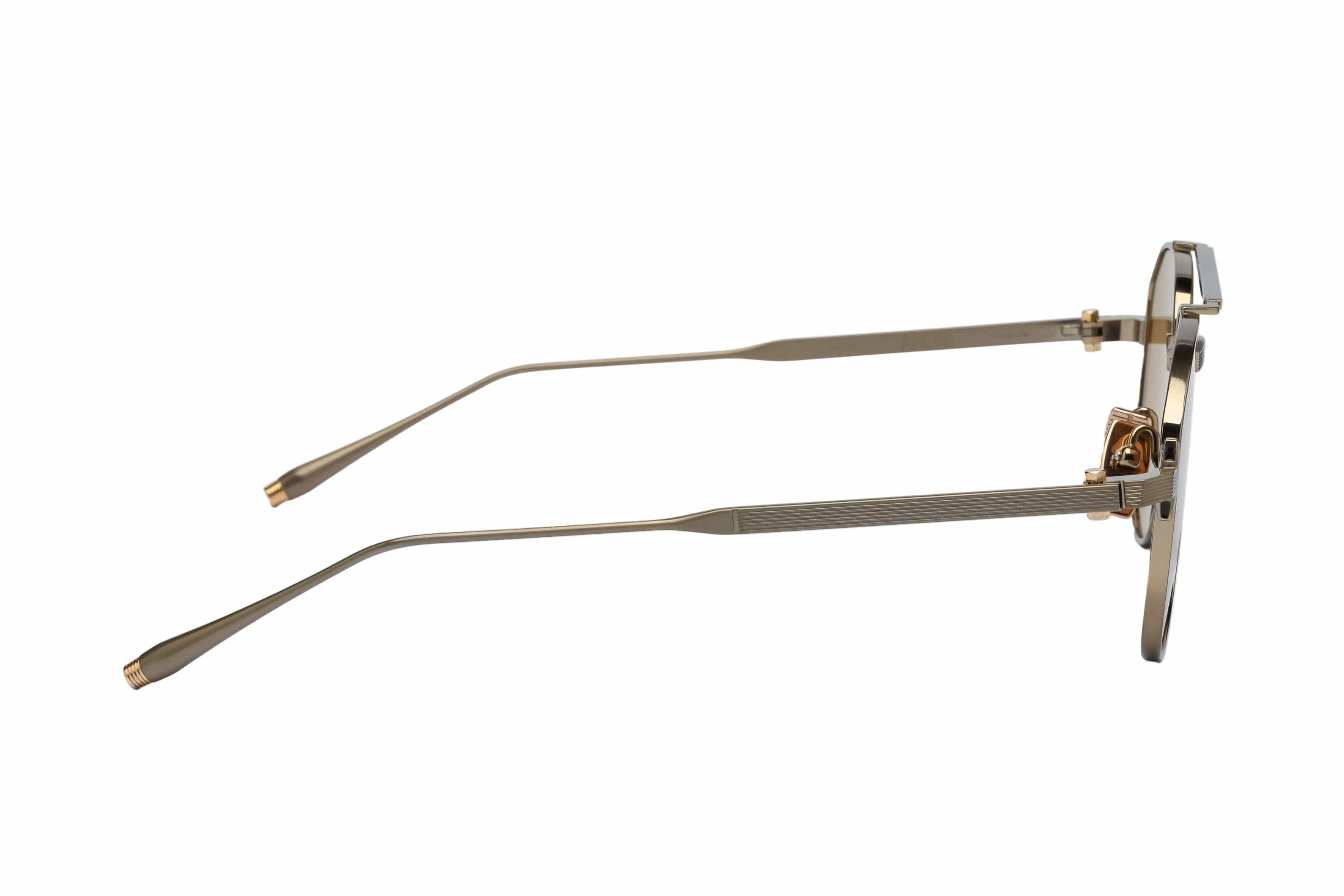 Akoni Helios 521c antique 12k gold & 12k gold/brown lens