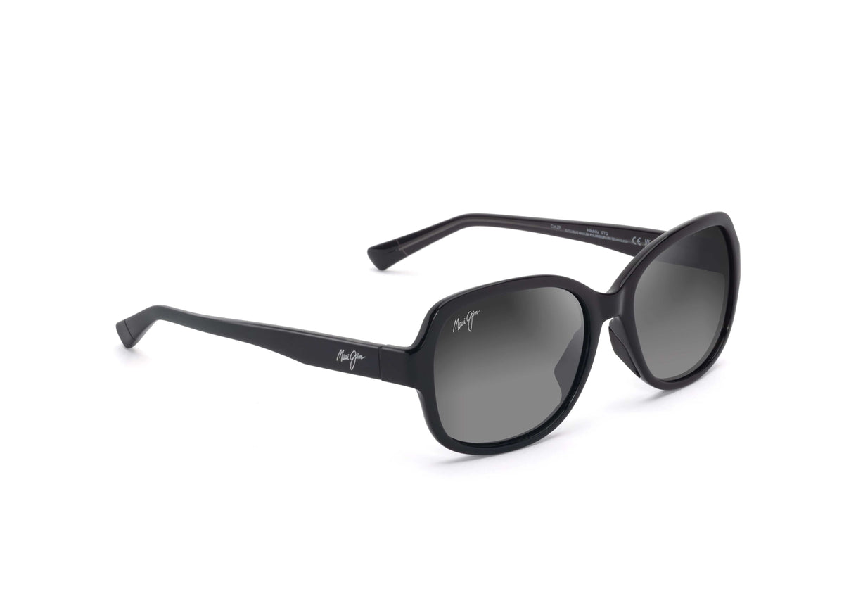 GS355-02 Hiluhilu shiny black/neutral grey polarised lens