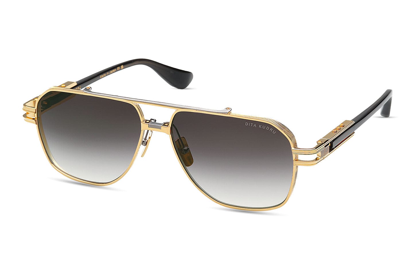 Kudro DTS436-A-01 Yellow Gold/Grey Gradient Lens