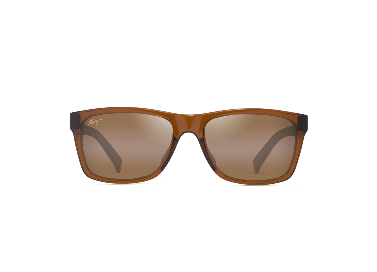 H345-01 Kowelo shiny transparent dark brown/hcl bronze polarised lens