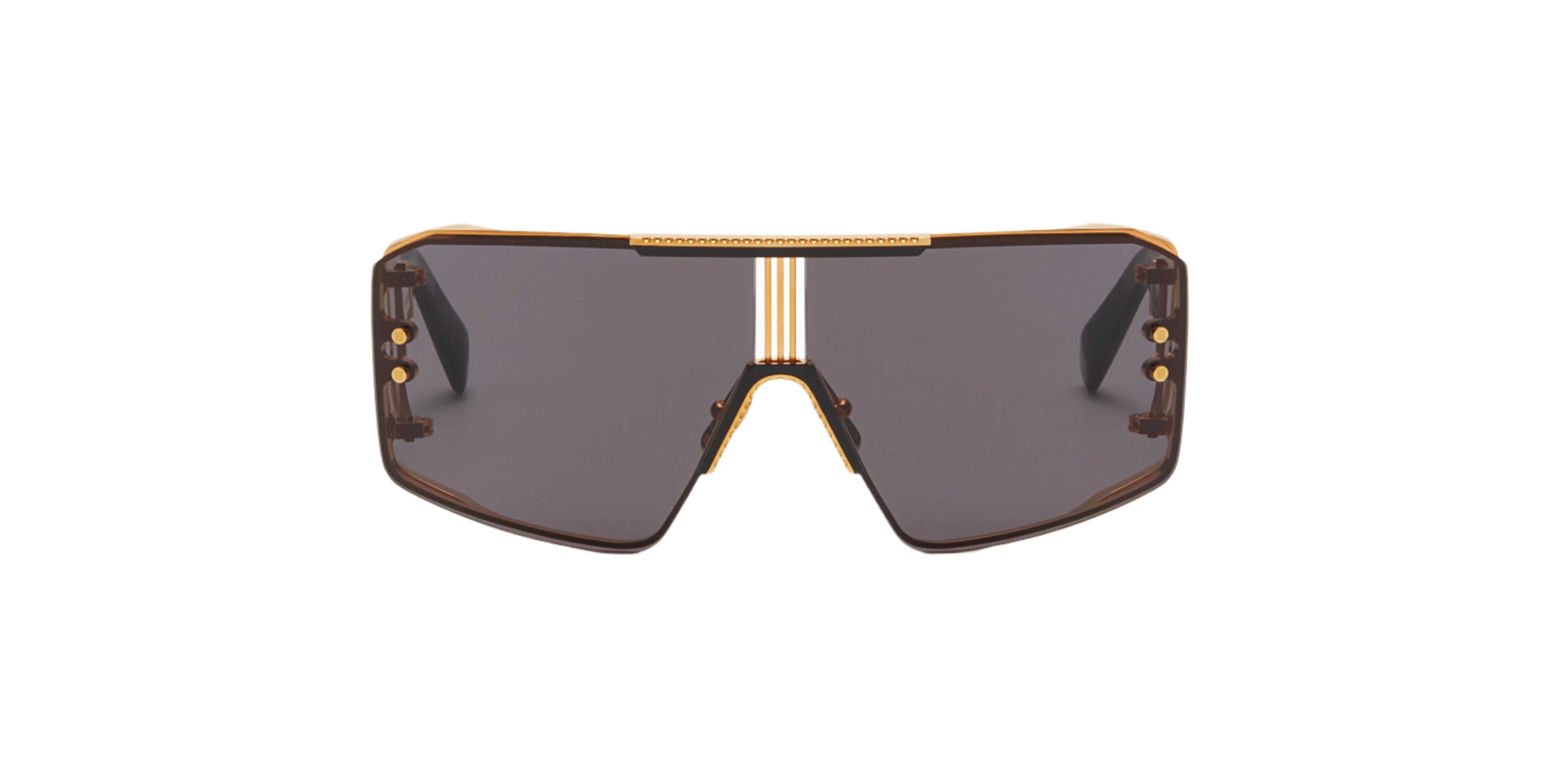 Balmain Le Masque BPS146A black gold/grey lens