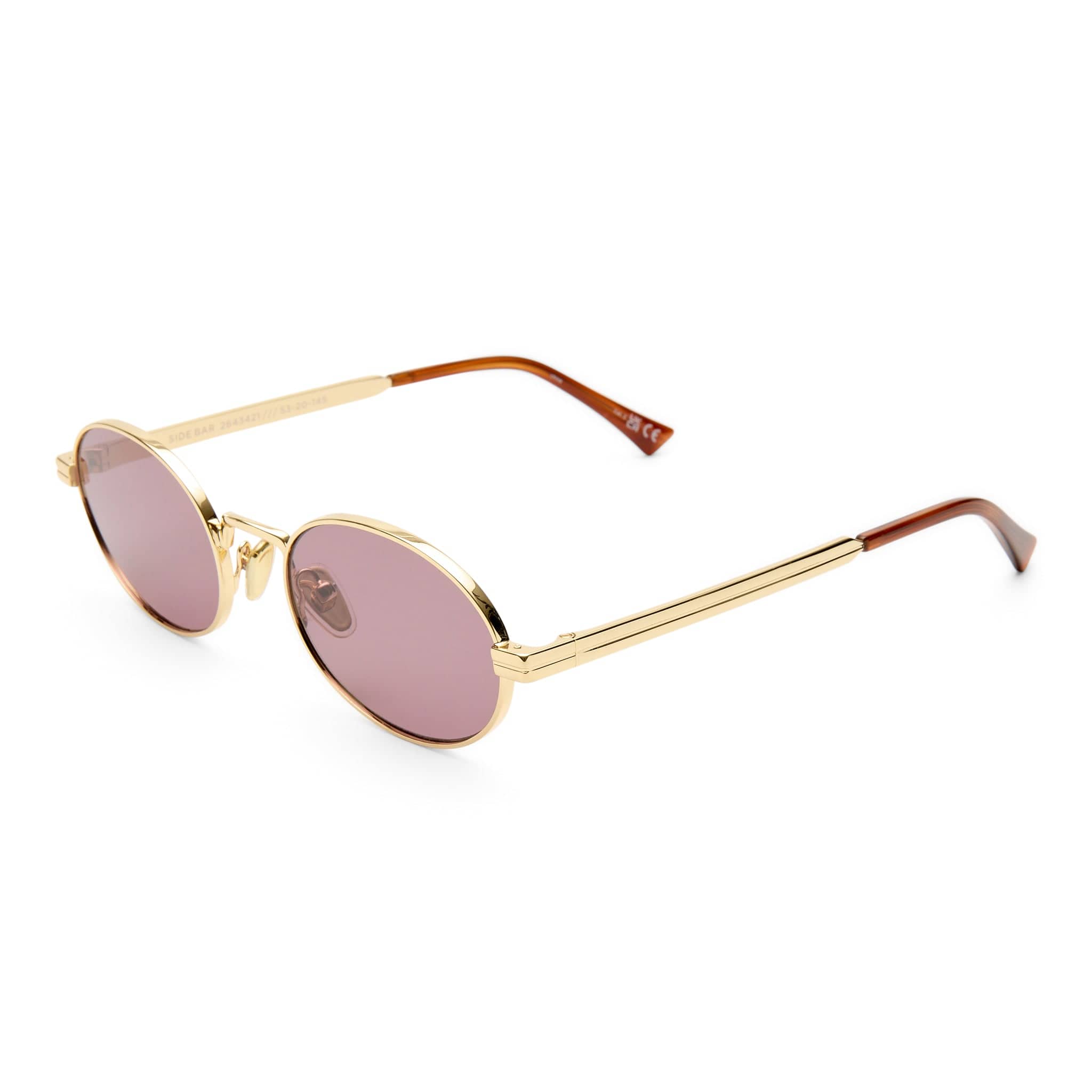 Side Bar 263421 gold/burgundy mono lens