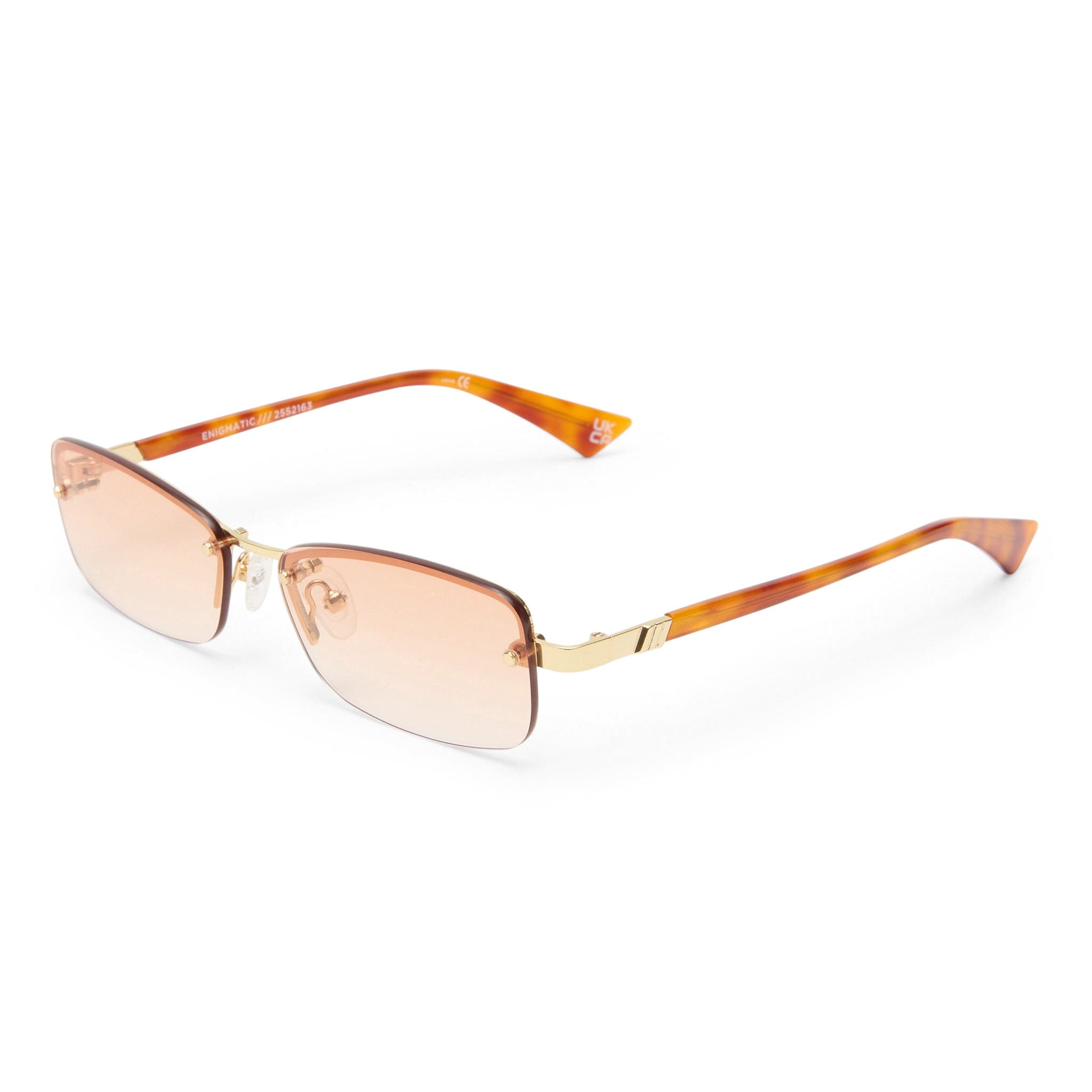 Enigmatic 2552163 gold/vintage tortoise warm brown graduated lens