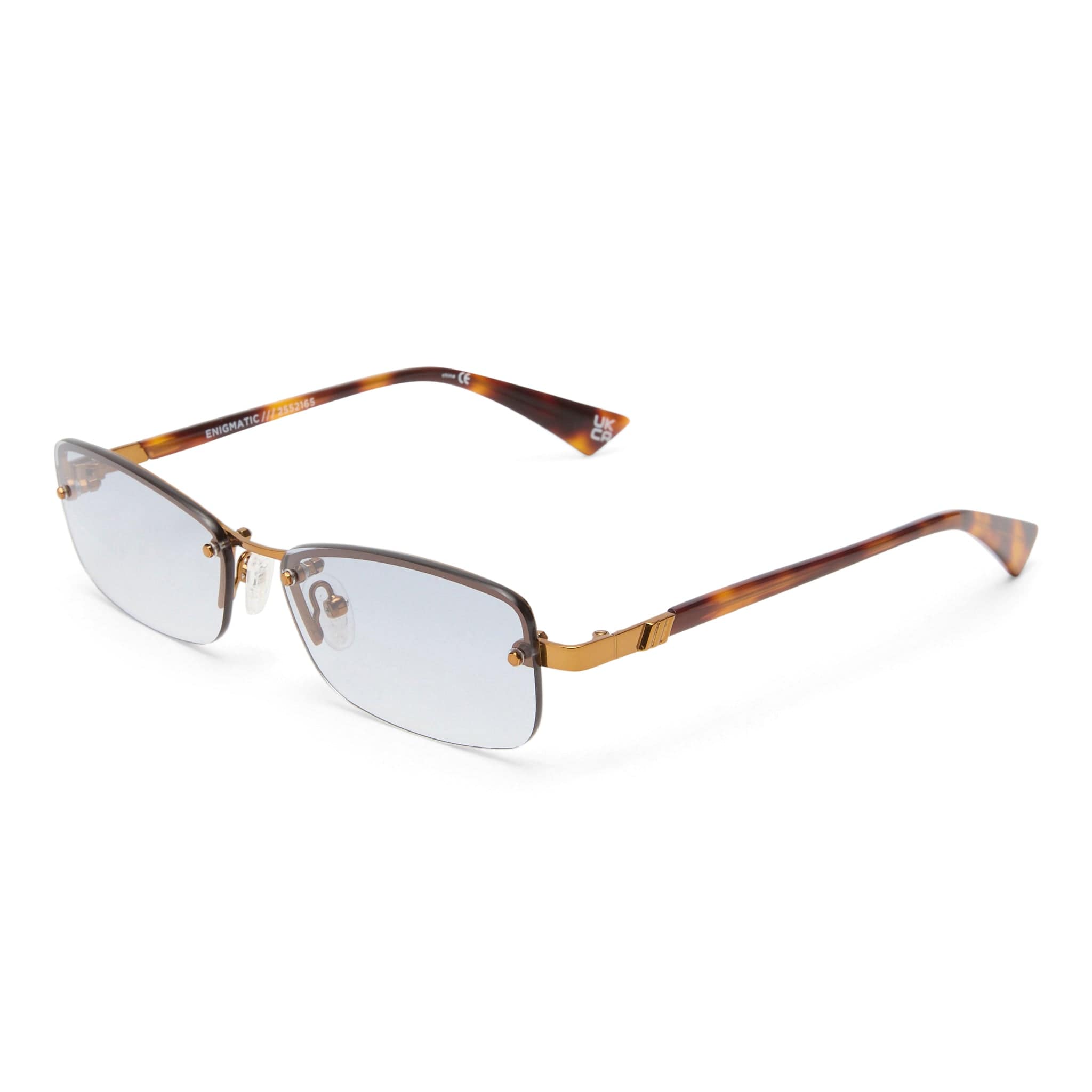 Enigmatic 2552165 antique gold/vintage tortoise tan graduated flash mirror lens