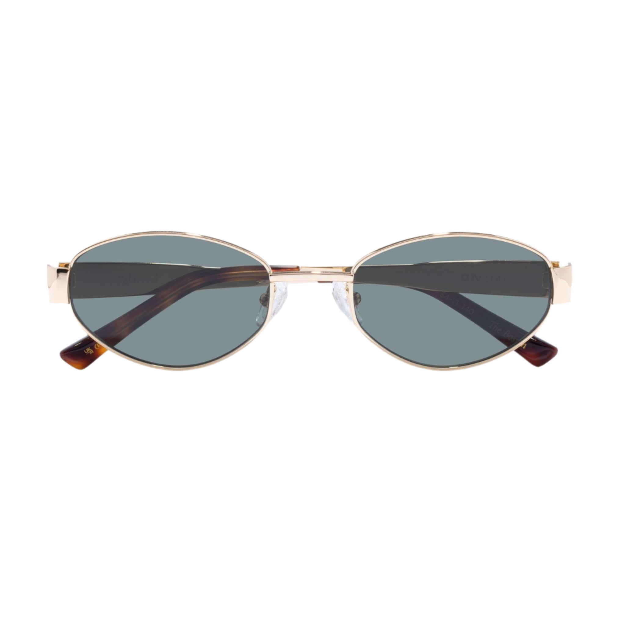The Boston 2431800 shiny gold/green mono polarised lens