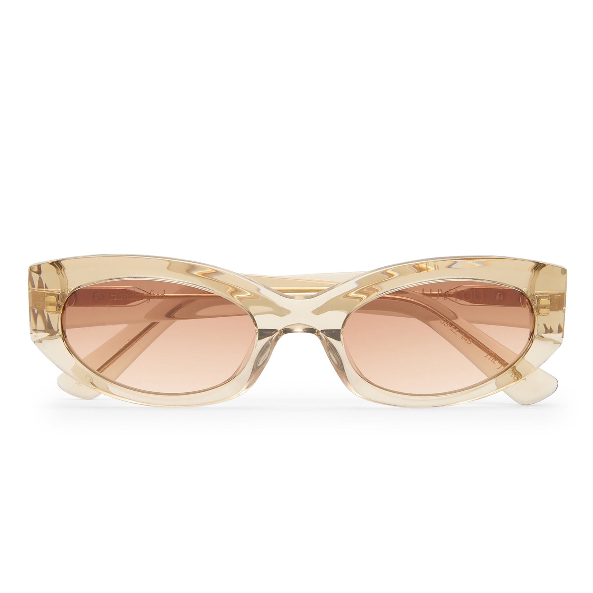 The Juliet 2431804 crystal latte/graduated brown polarised lens