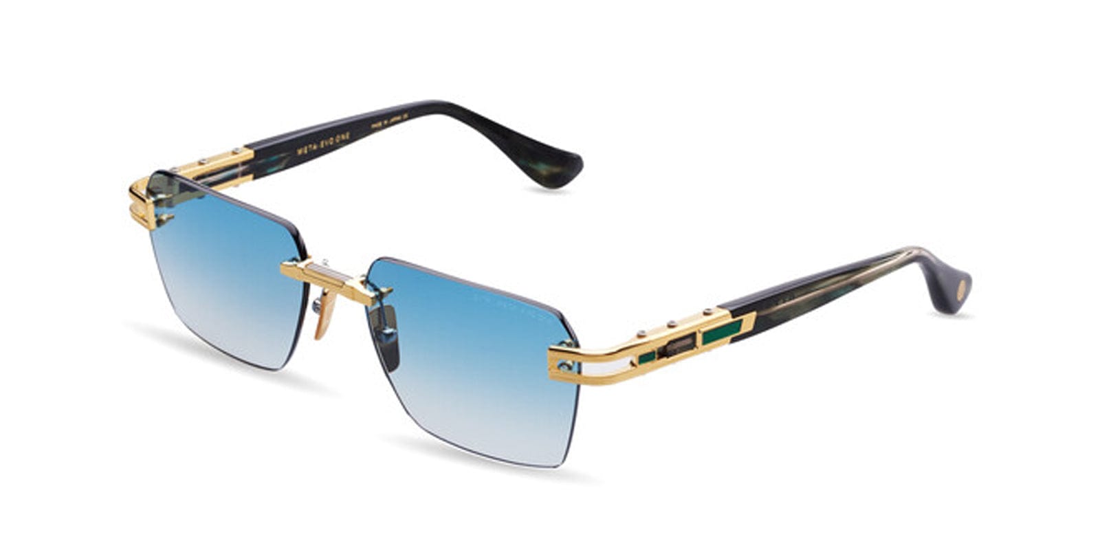 Meta Evo One DTS147-A-03 gold arctic swirl/turquoise gradient lens