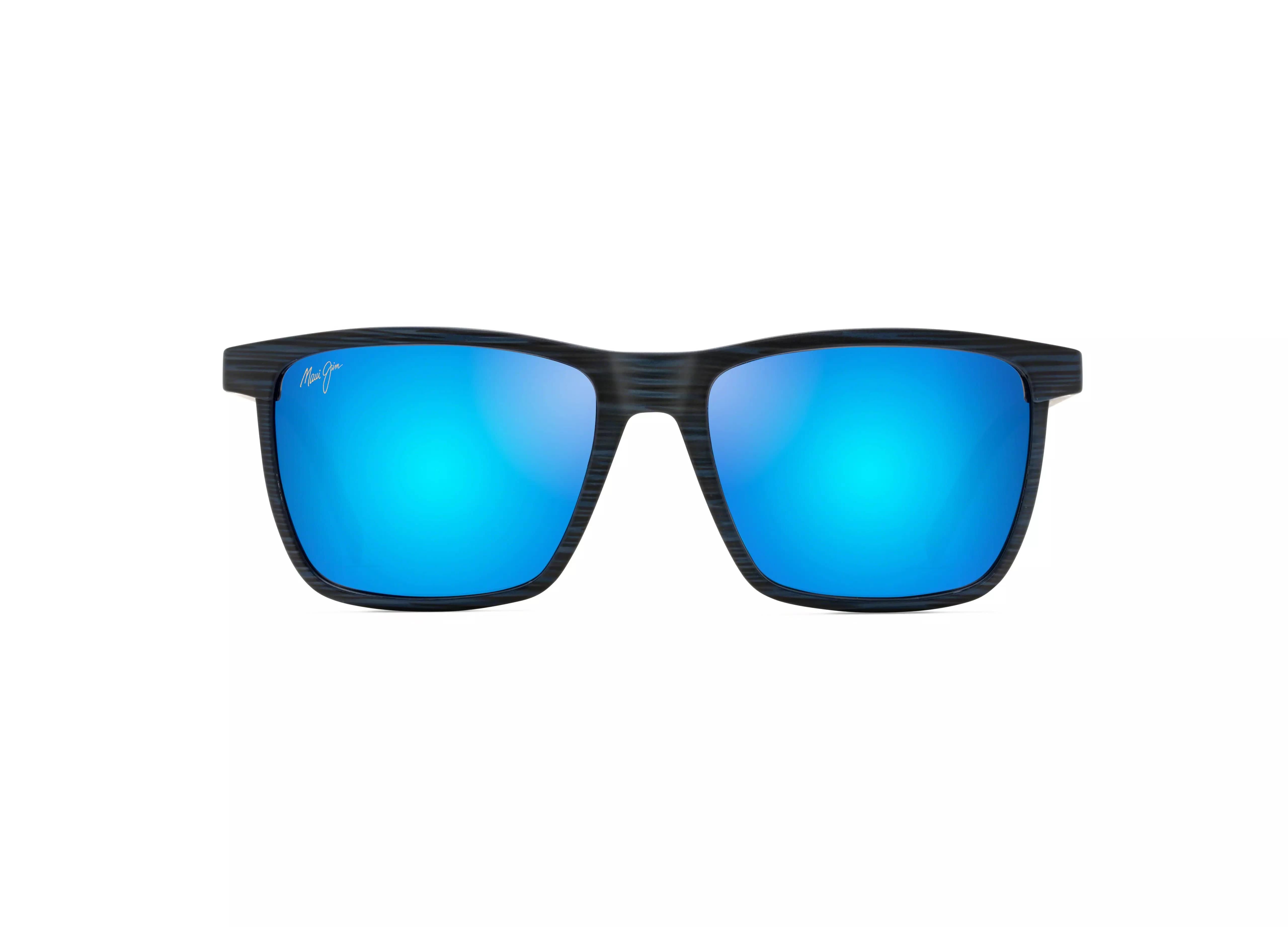 B875-03 One Way dark navy stripe/blue hawaii polarised lens