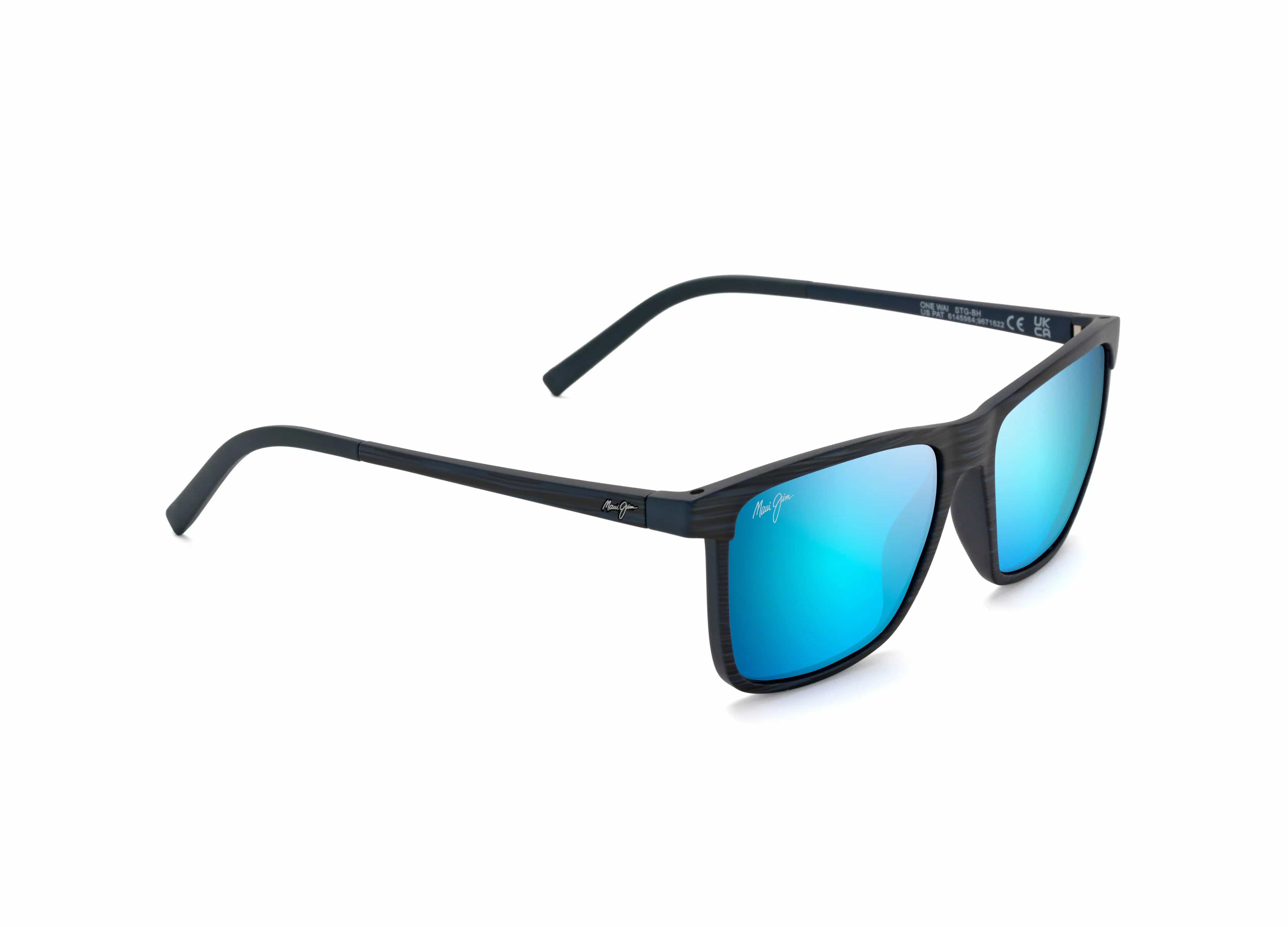 B875-03 One Way dark navy stripe/blue hawaii polarised lens