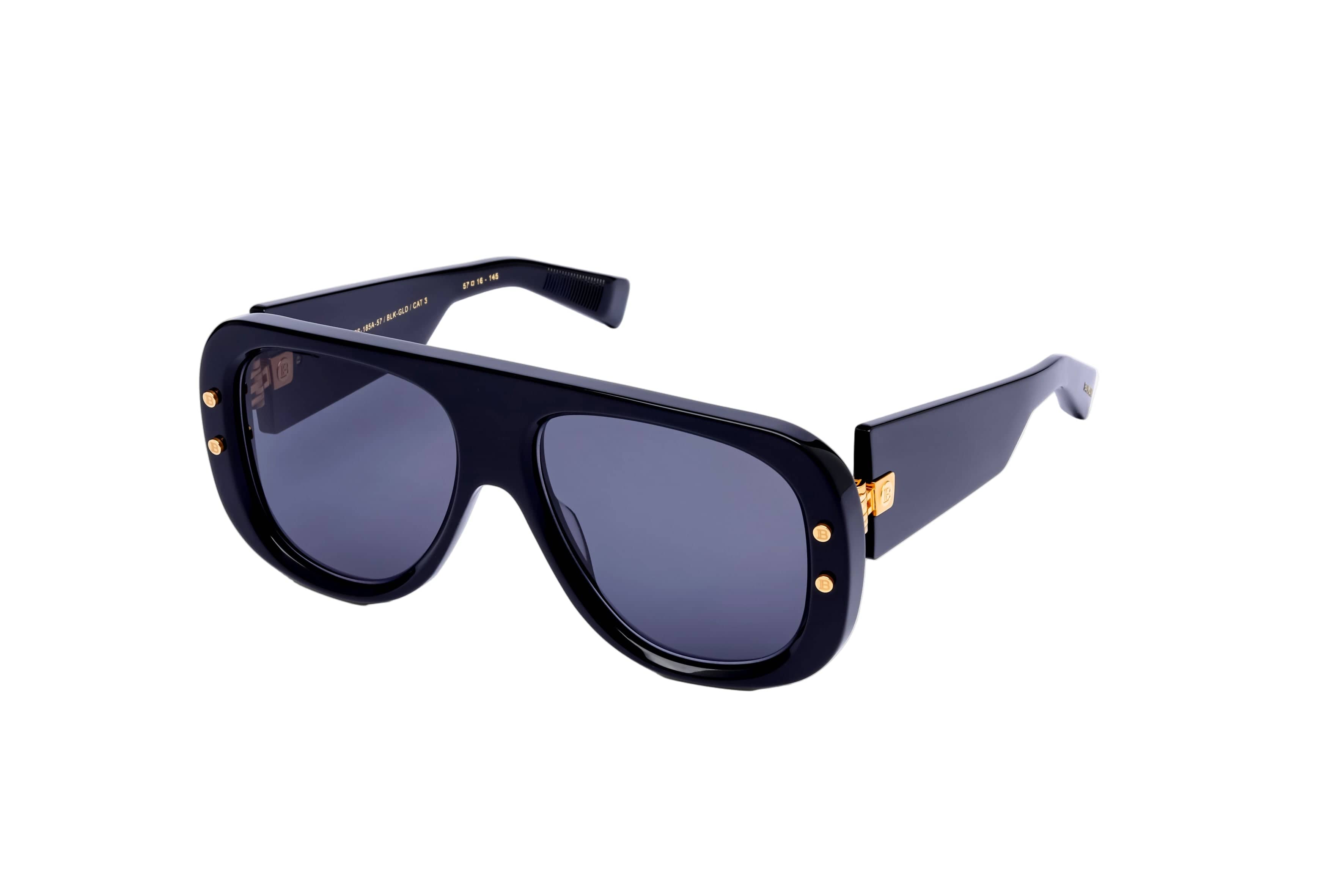 Pulse BPS-185A-57 black 18k/dark grey lens