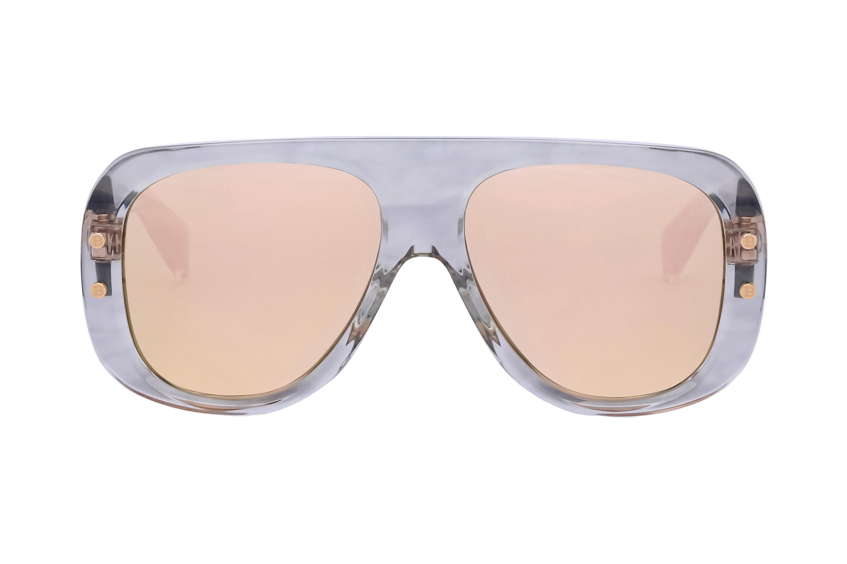 Pulse BPS-185C-57 crystal grey gold flakes 12k/champagne gold mirror lens