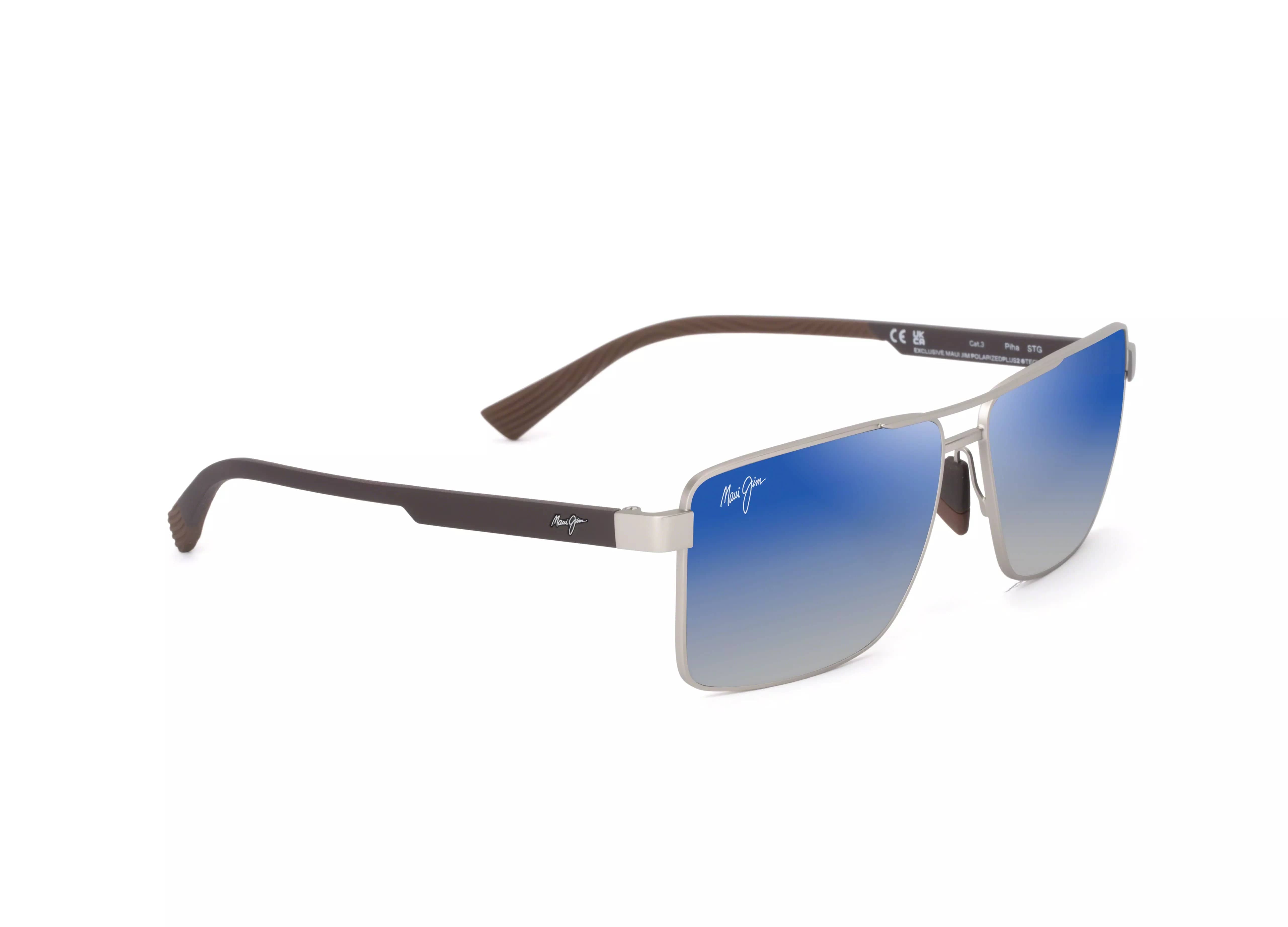 DBS621-17 Piha matte silver/ dual mirror blue to silver polarised