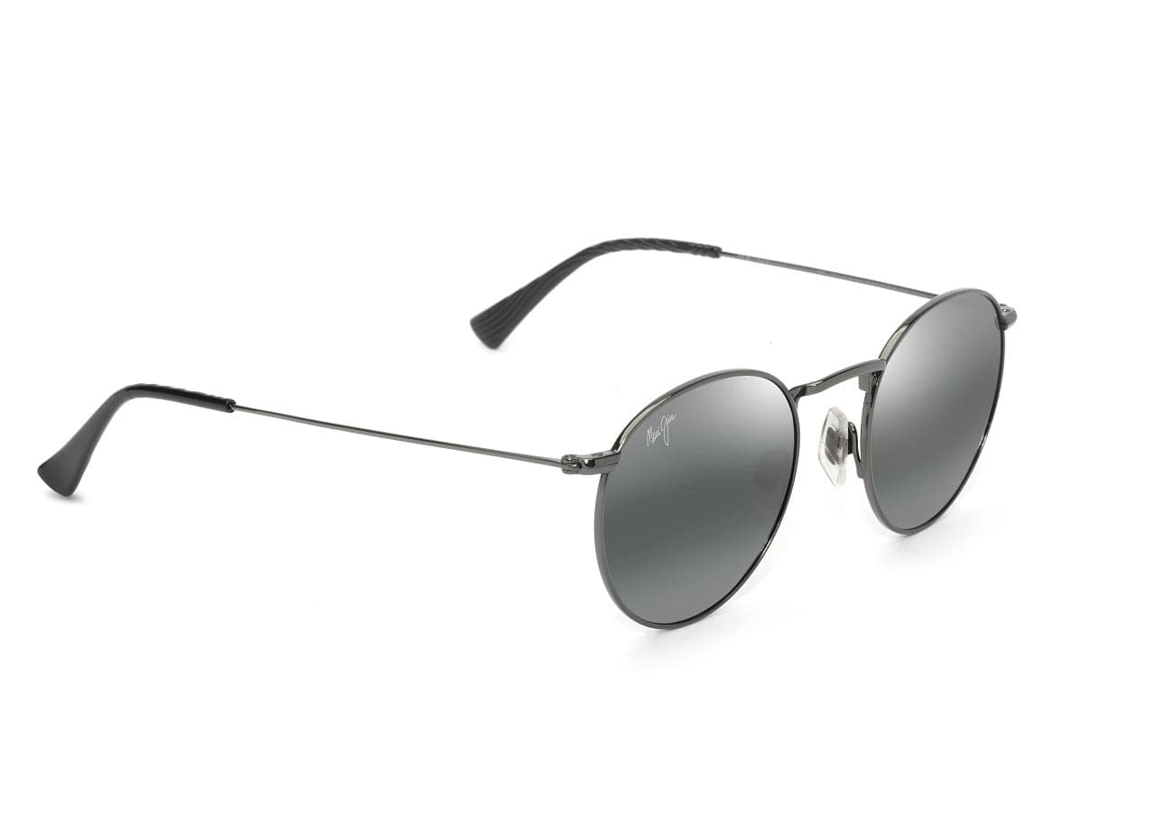 667-17A Pukaua shiny dark ruthenium/neutral grey polarised lens