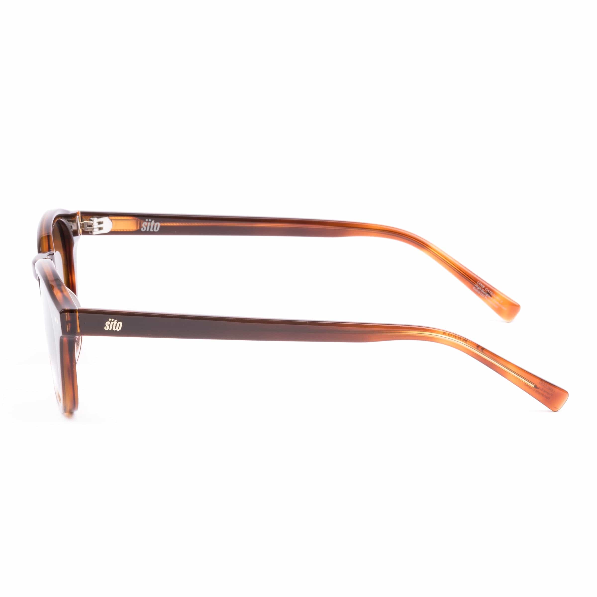 Elio tan gradient brown polarised lens