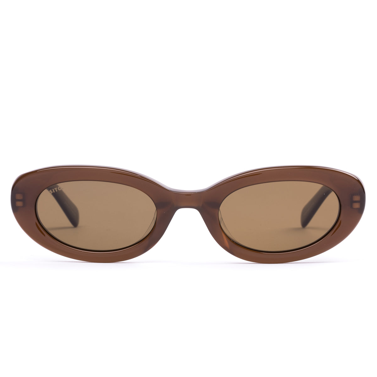 Lourdes milky coco/brown polarised lens