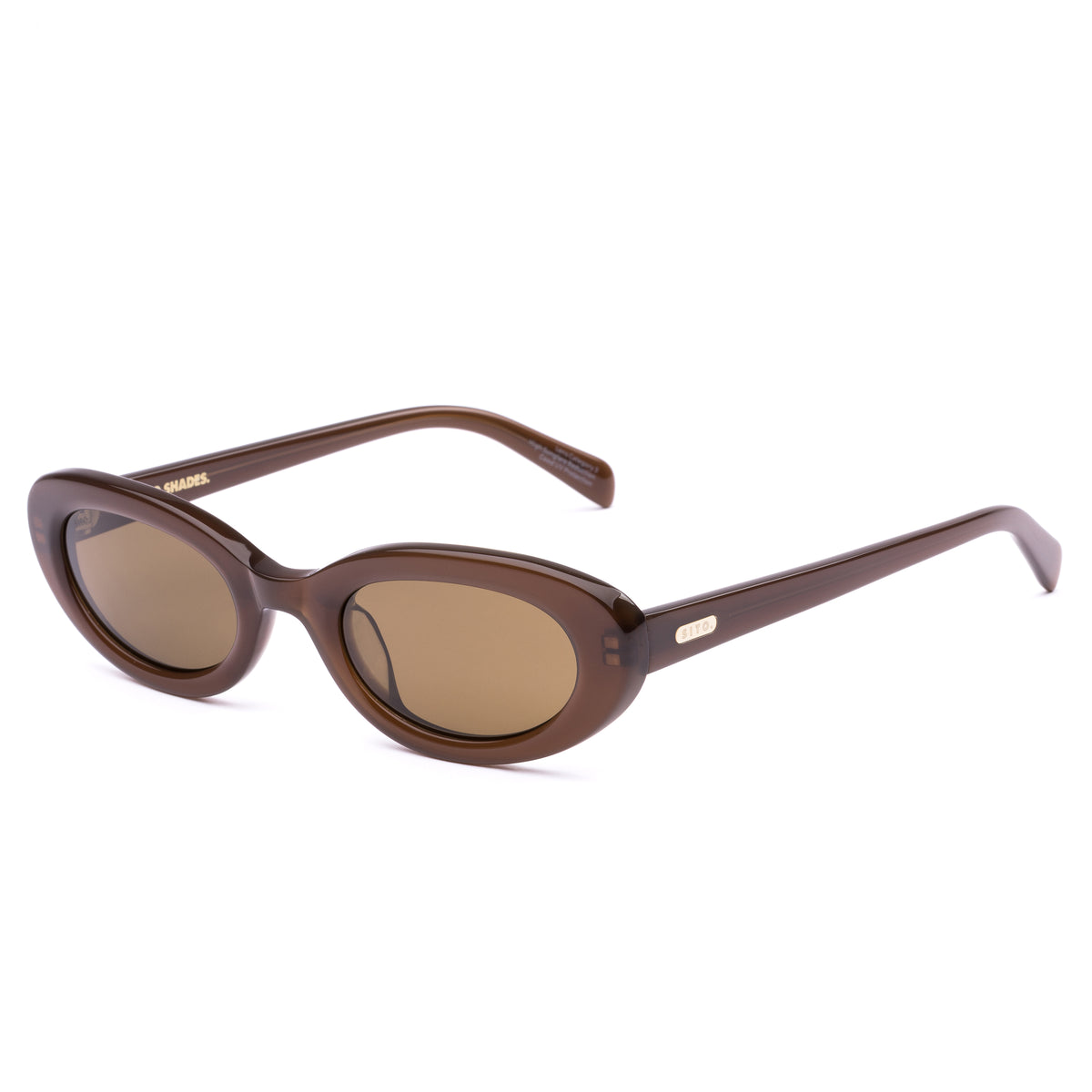 Lourdes milky coco/brown polarised lens