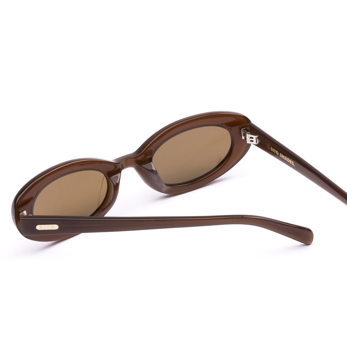Lourdes milky coco/brown polarised lens