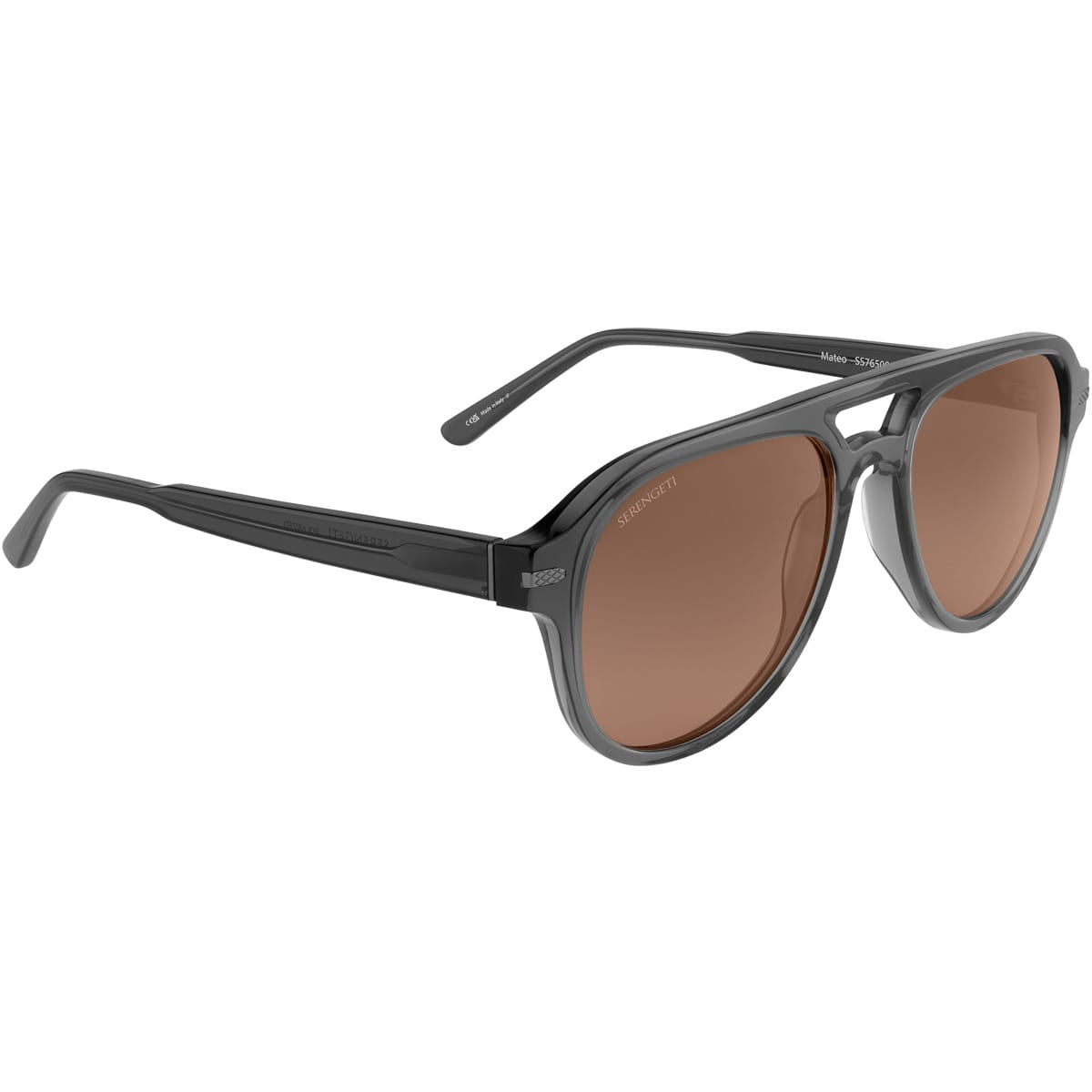 Mateo SS765004 translucent gunmetal blue/555nm polarised lens