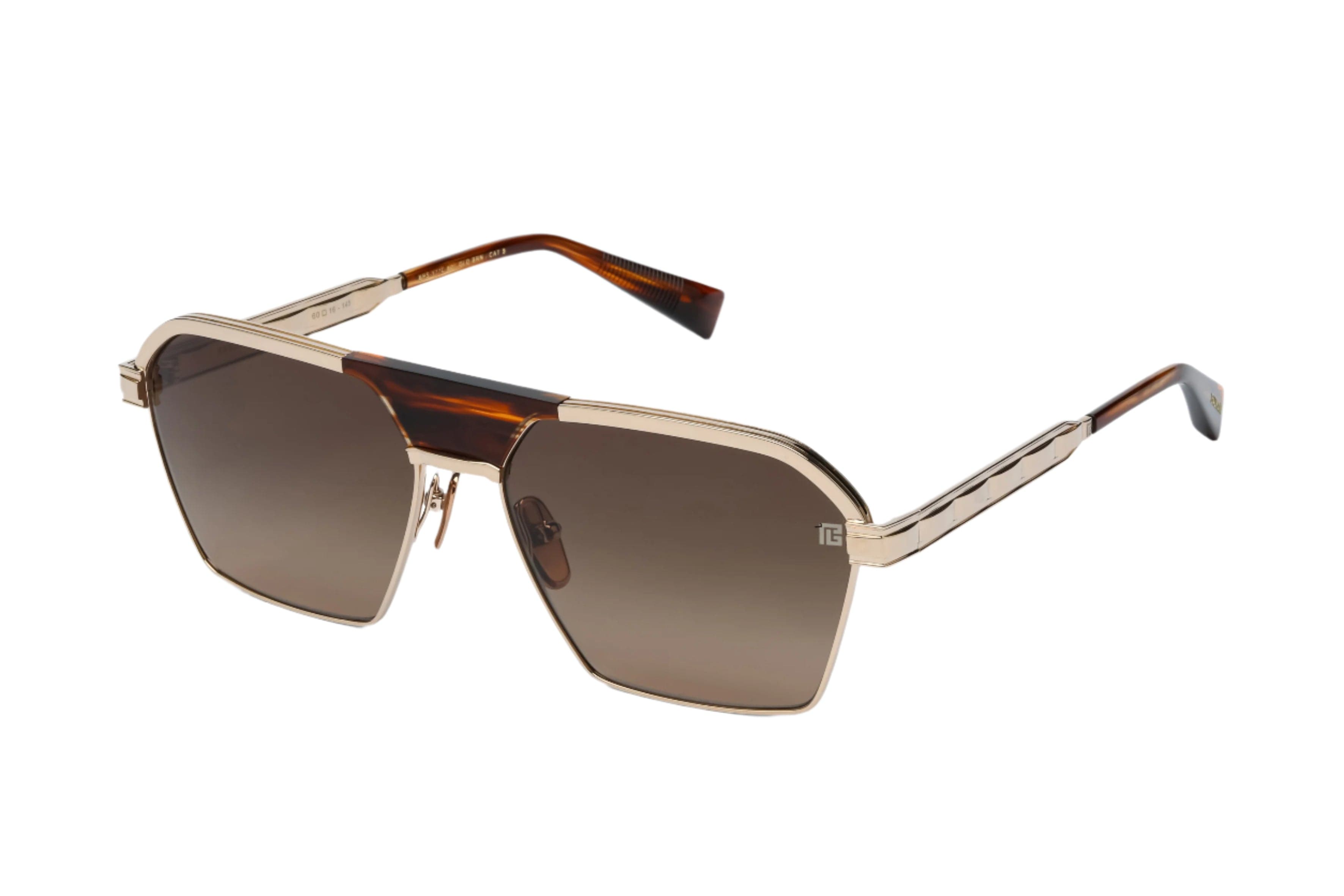 Balmain Sergeant 177C gold mahogany/brown gradient lens
