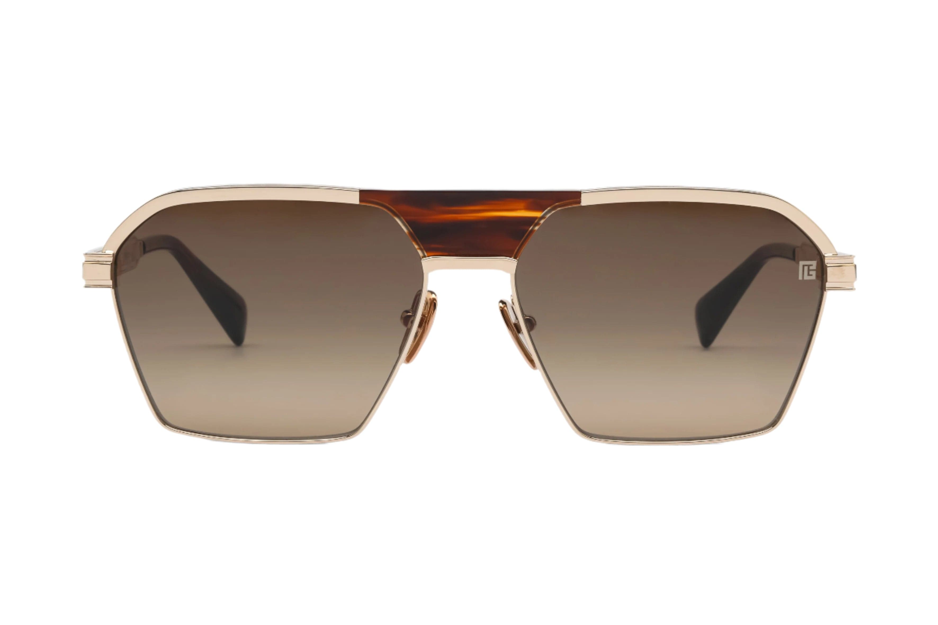 Balmain Sergeant 177C gold mahogany/brown gradient lens