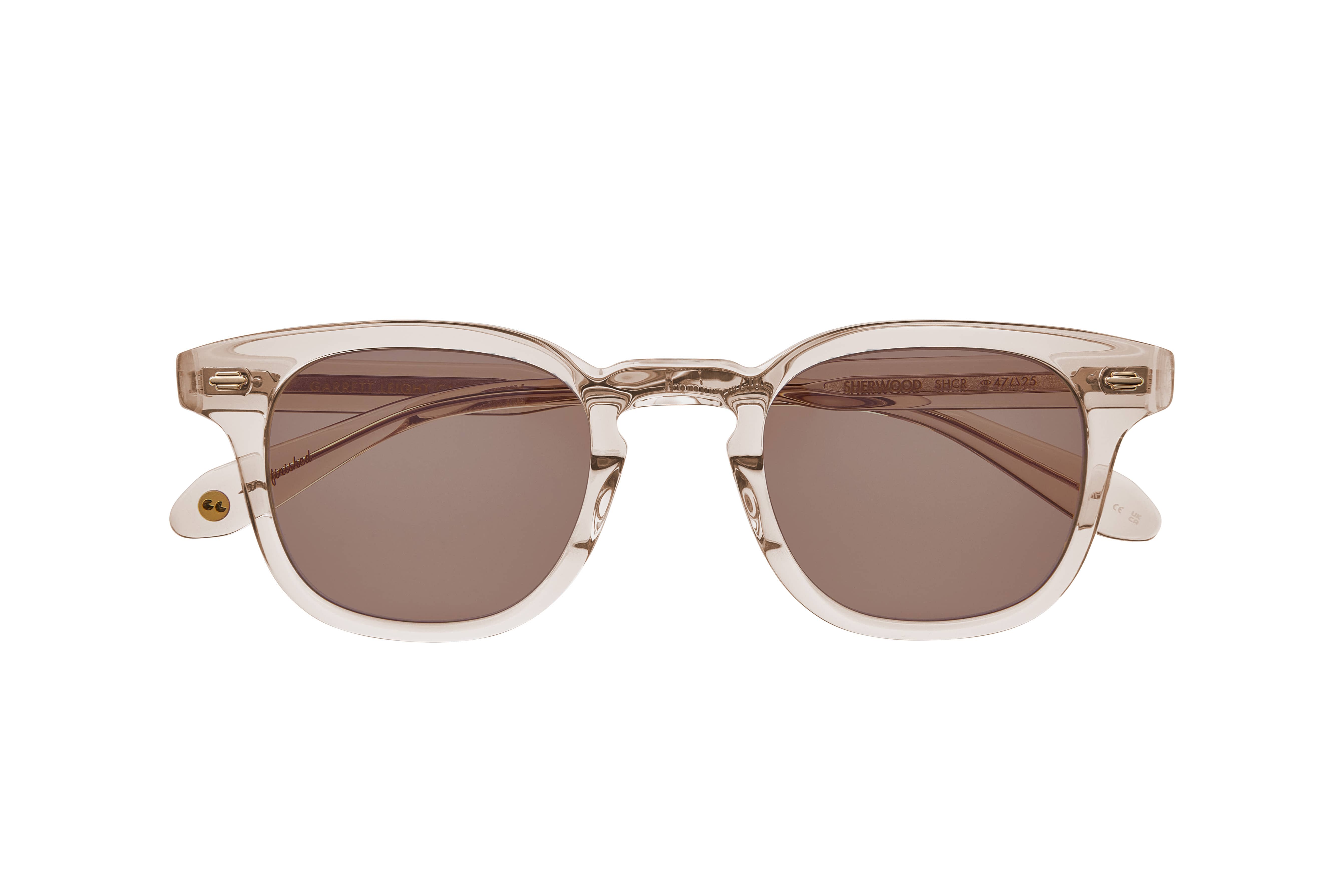 Sherwood size 47 shell crystal light/brown lens