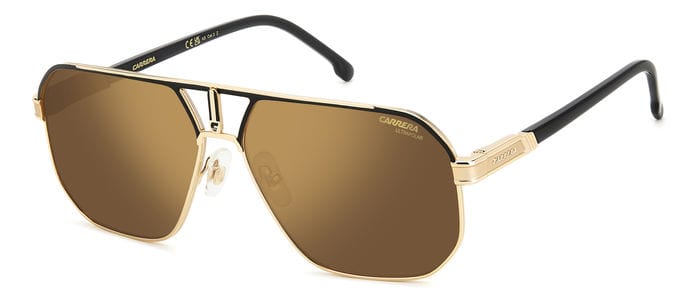 Carrera 1062/S I46/YL matte black gold/brown polarised lens