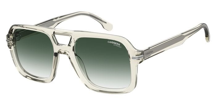 Carrera 317/S 40G/9K crystal clear/green shaded lens