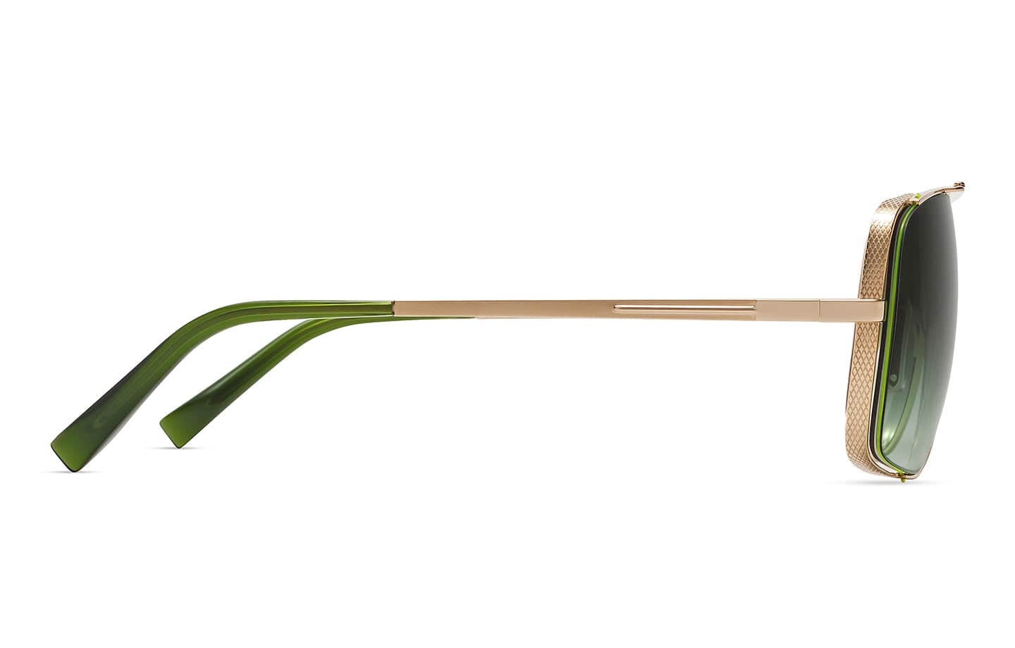 Midnight Special DRX-2010-P white gold crystal black moss/green gradient lens