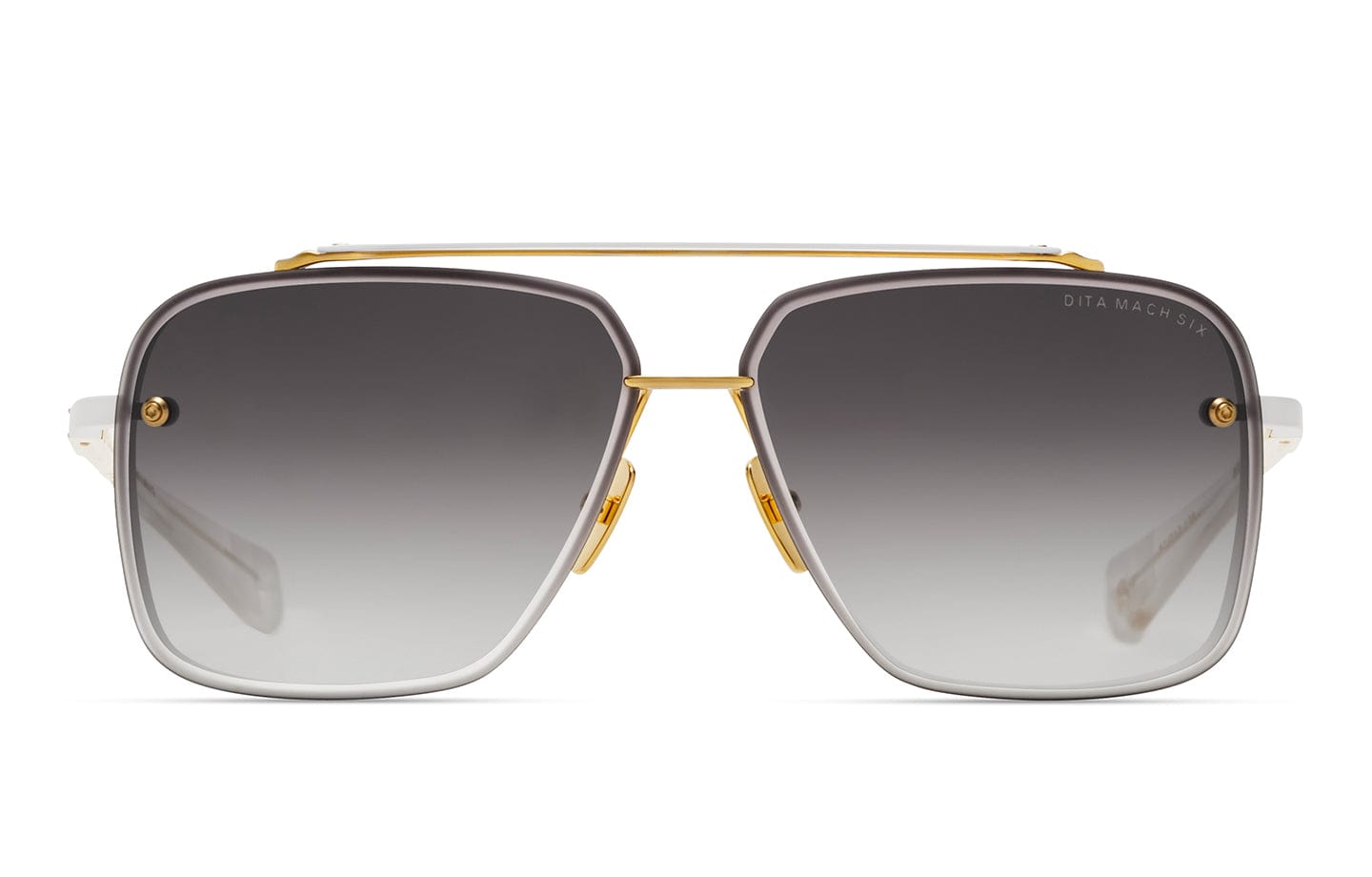 Mach Six DTS121-62-07 matte white gold/grey gradient lens