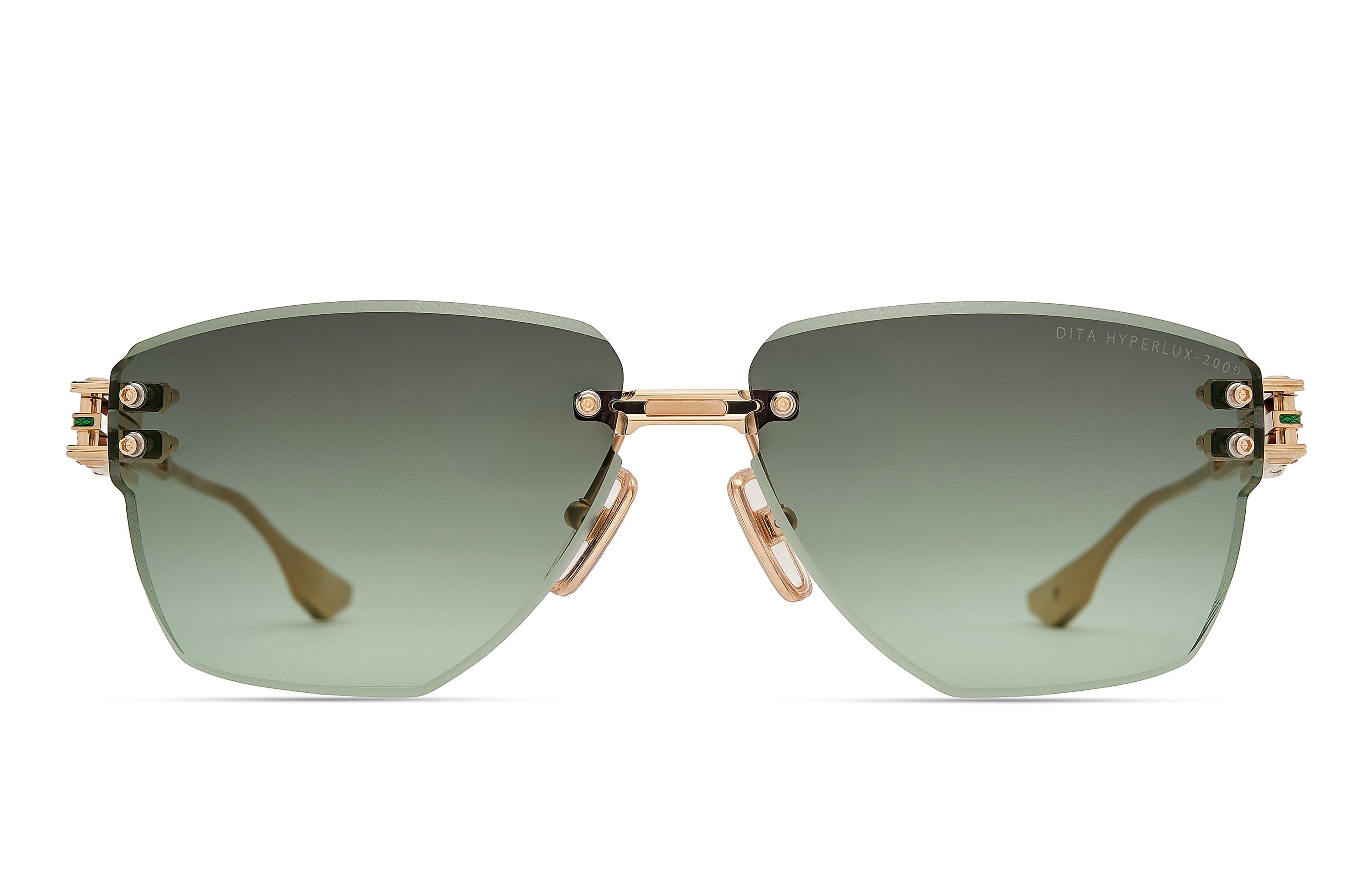 Hyperlux -2000 DTS197-A-02 white gold/green gradient lens