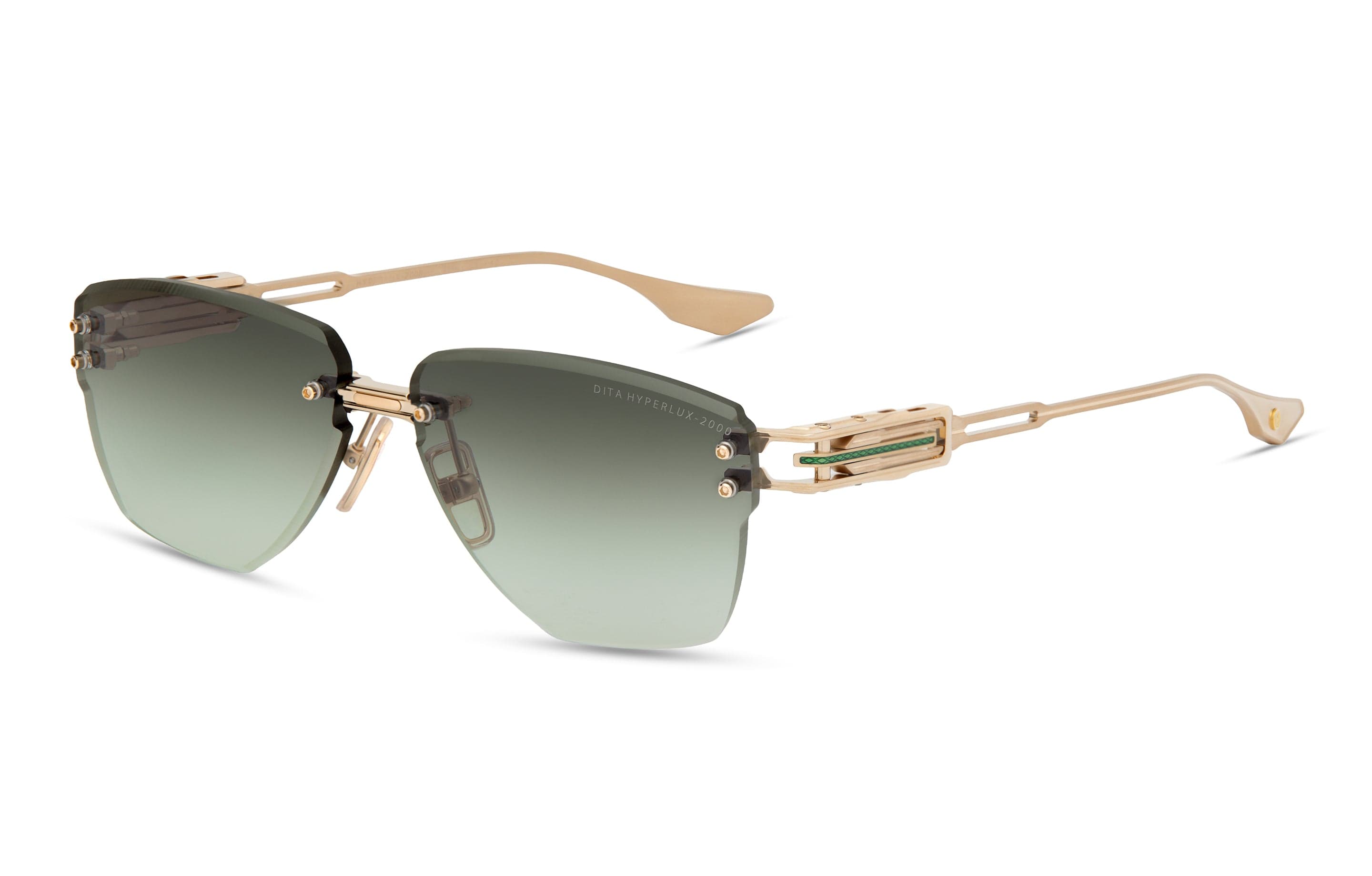 Hyperlux -2000 DTS197-A-02 white gold/green gradient lens