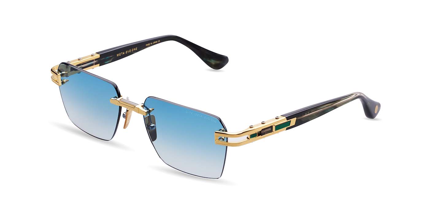 Meta Evo One DTS147-A-03 gold arctic swirl/turquoise gradient lens