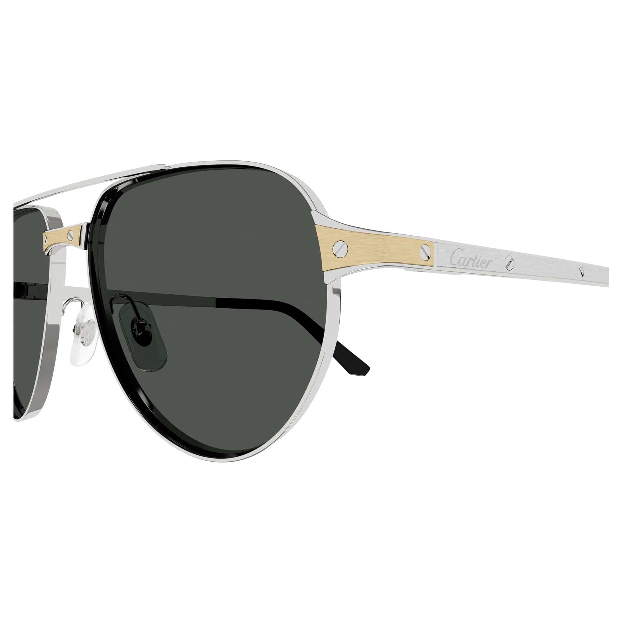 CT0425s 002 silver/gold smoke polarised lens