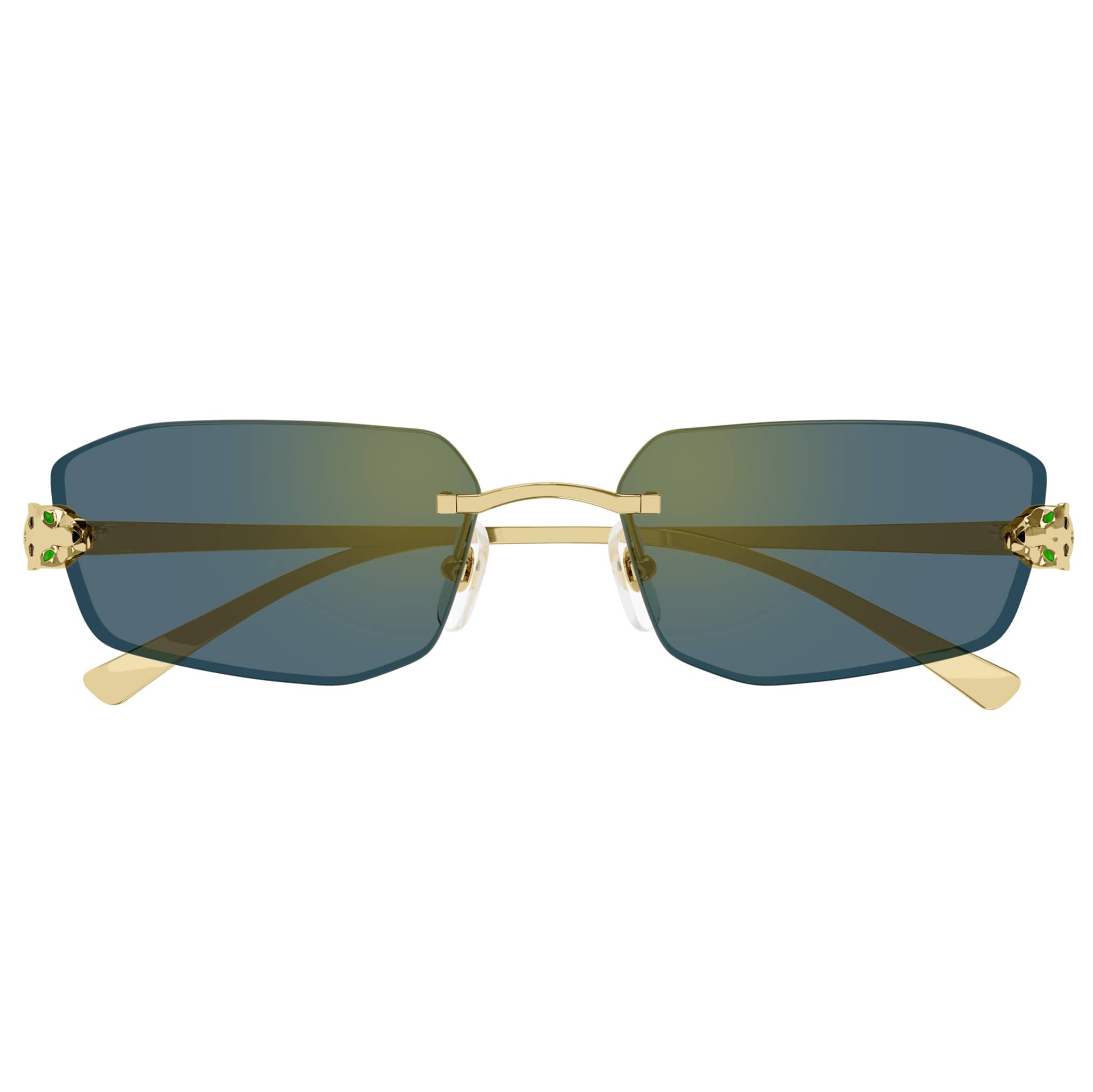 CT0474S 003 Panthere 18k gold/green lens