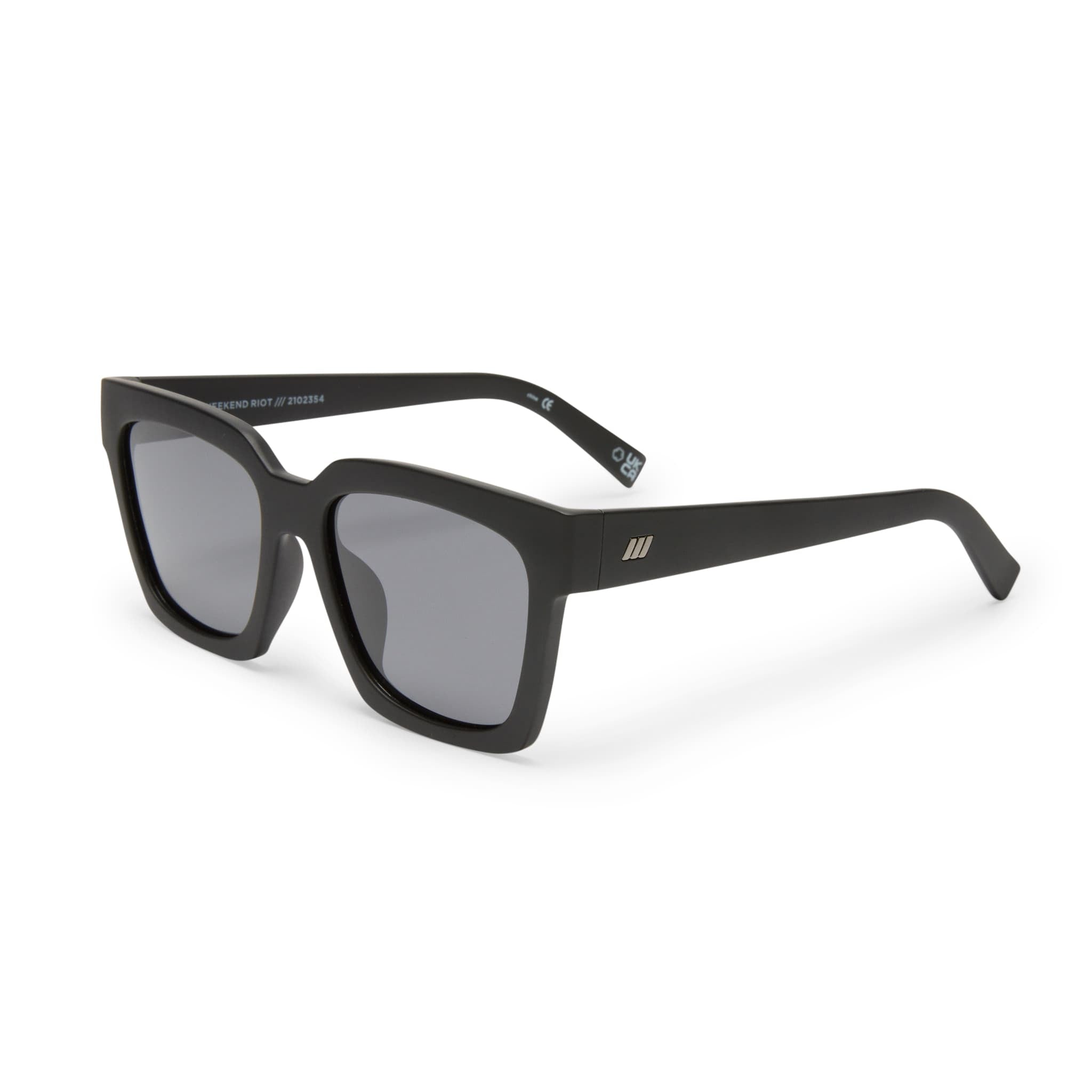 Weekend Riot 2102354 matte black/polarised smoke mono len