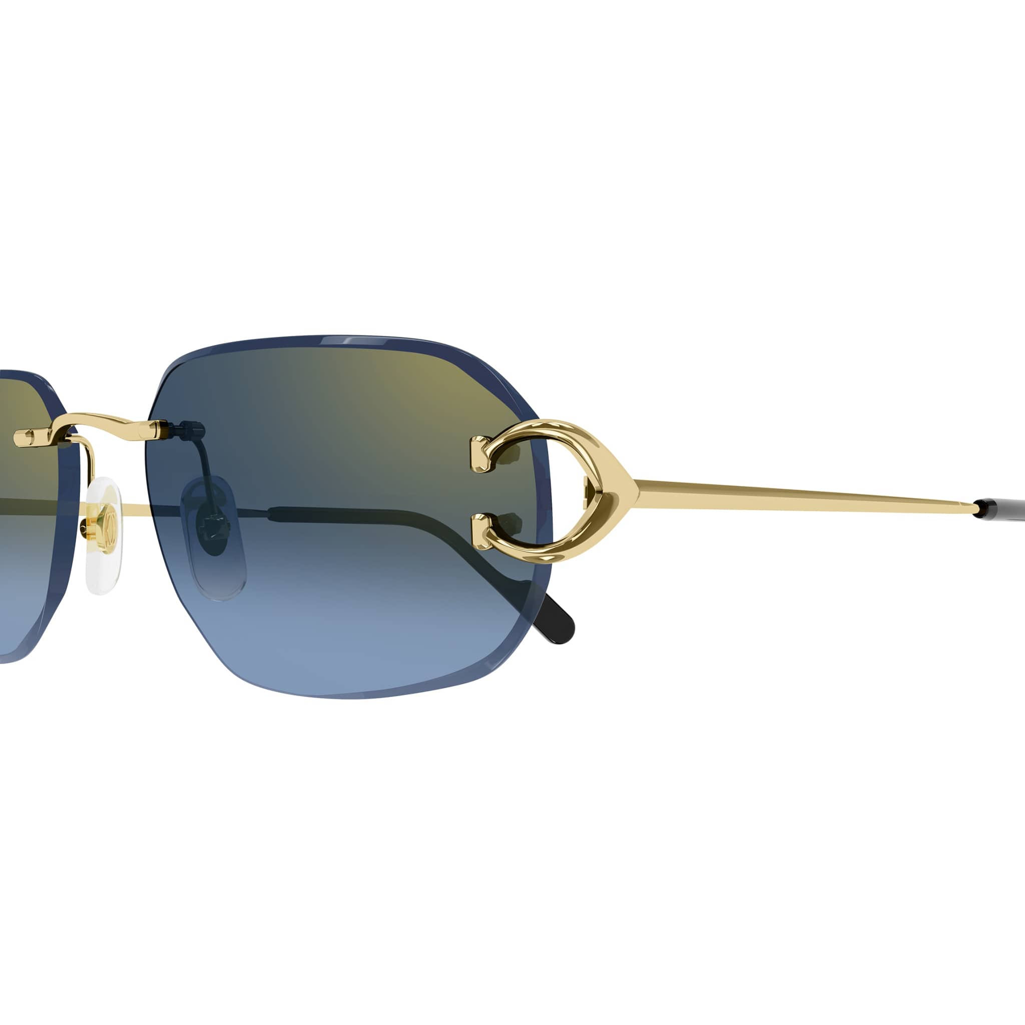 CT0468S 002 18k gold/blue gradient lens
