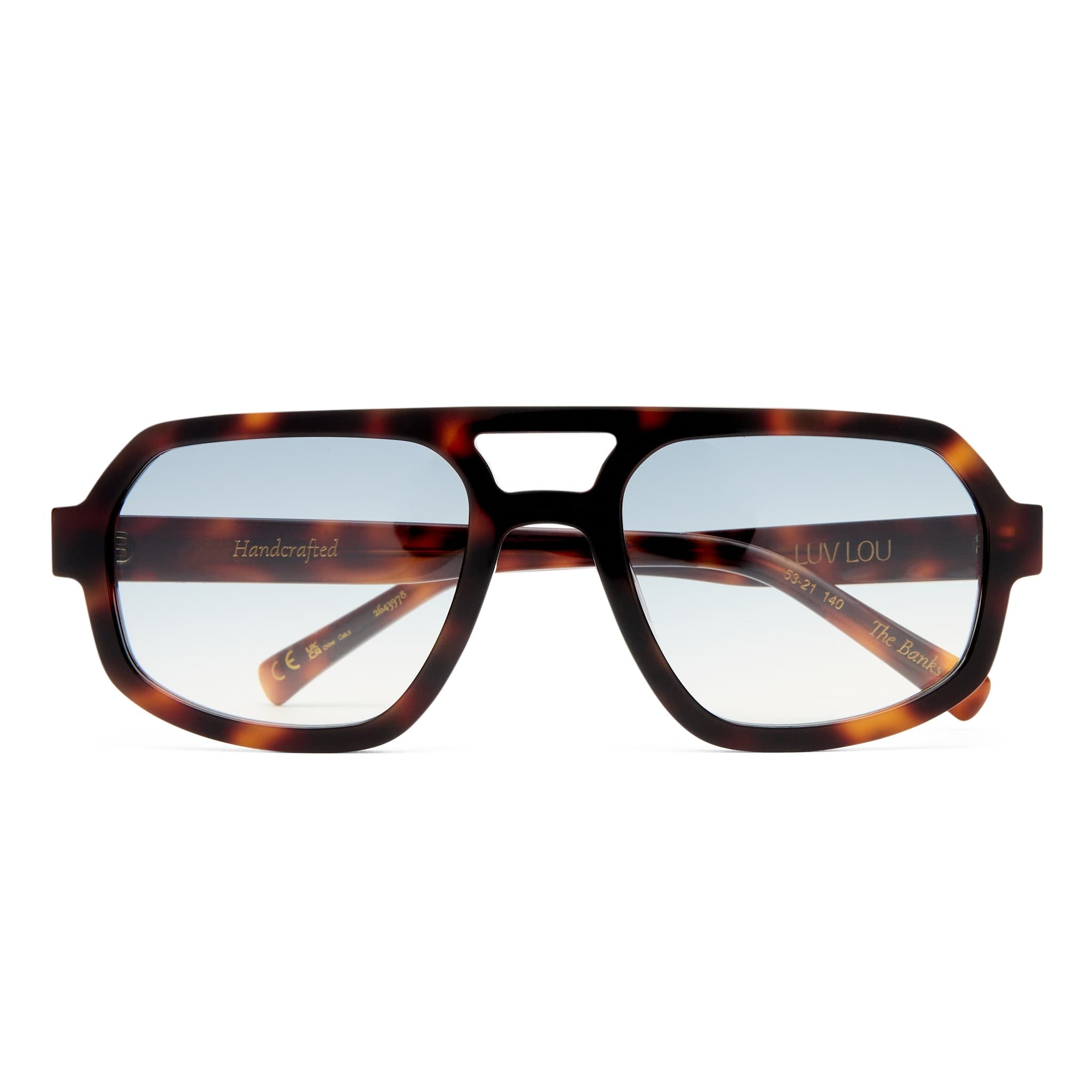 The Banks 2643978 tortoise/blue gradient lens