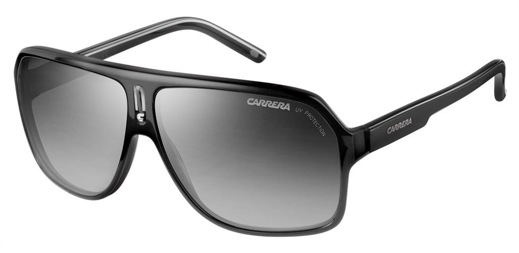 Carrera 27 XAX 62IC black grey crystal/silver flash lens