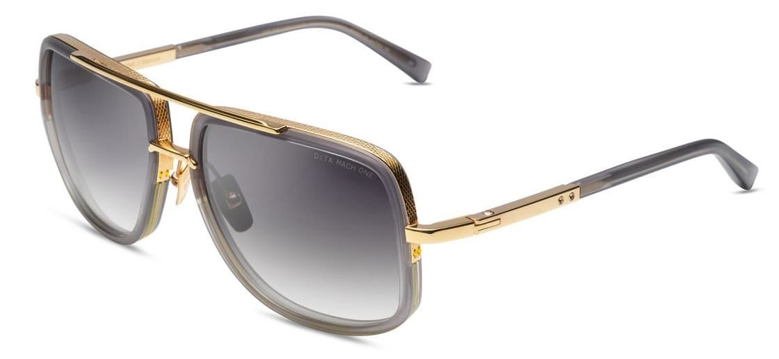 Mach One DRX2030-T satin crystal grey & gold/grey gradient lens