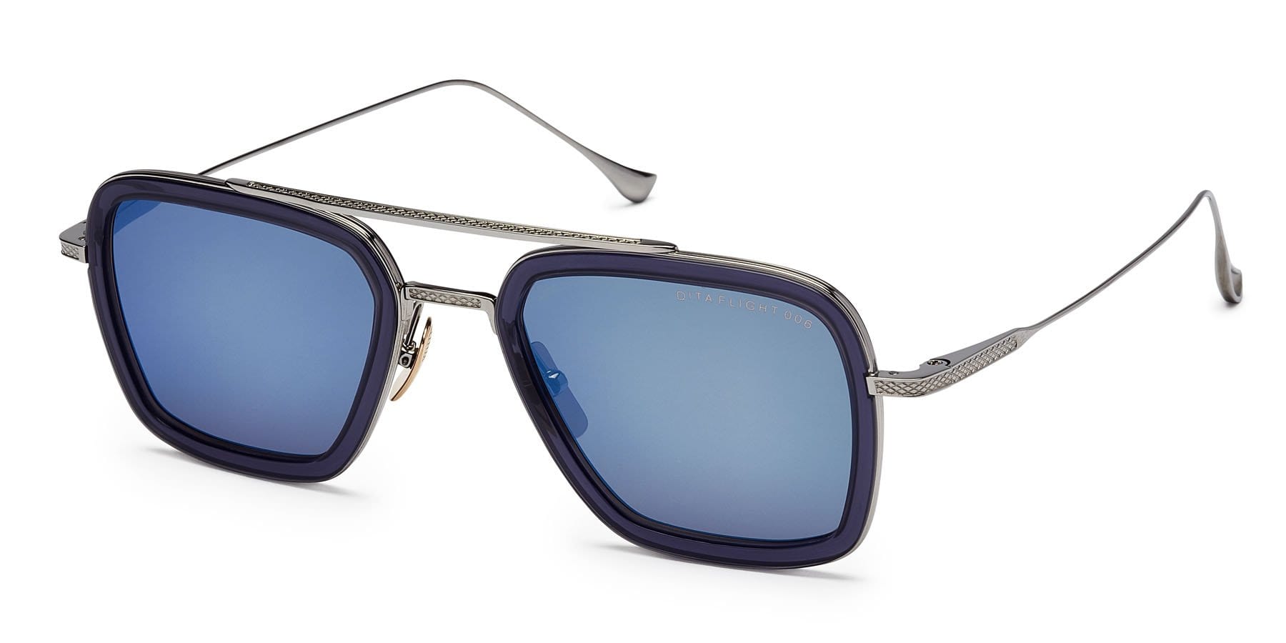 Flight 006 7806-A smoke palladium blue mirror