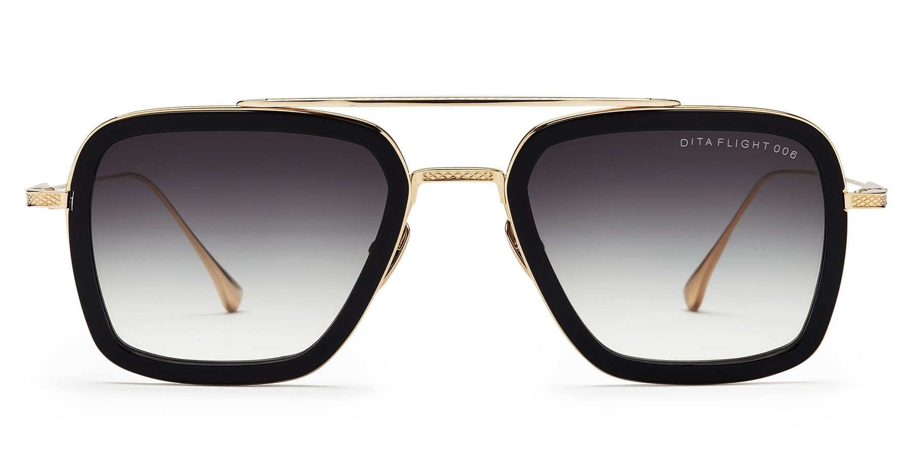 Flight 006 7806-B matte black 14K gold/grey lens
