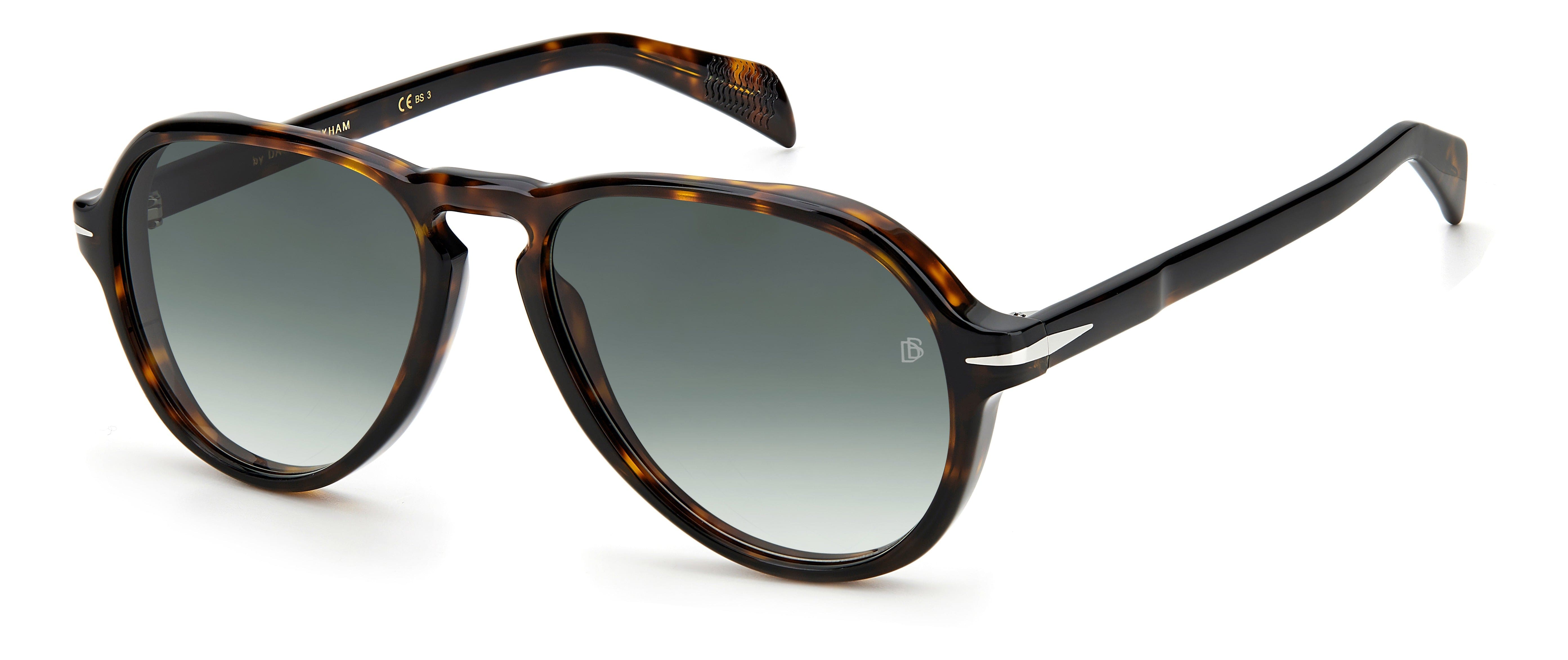DB7079/s 086/9K dark havana/green gradient lens