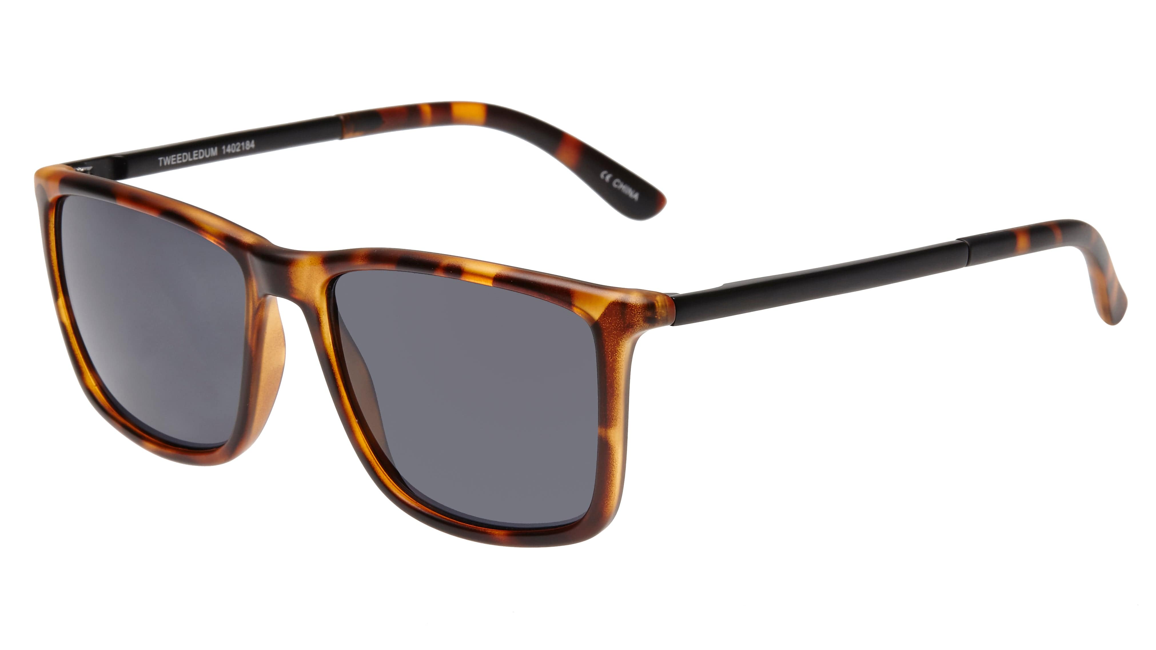 TWEEDLEDUM 1402184 MATTE TORT MATTE BLACK/SMOKE MONO LENS