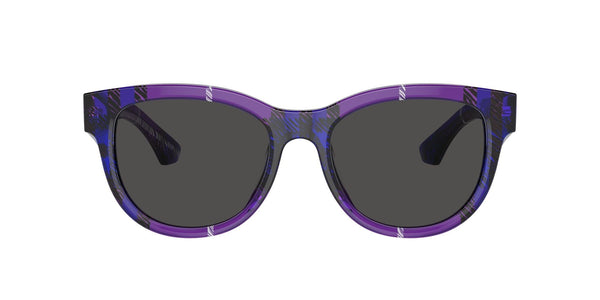 BE4432U 411387 check violet/grey lens sunglasses
