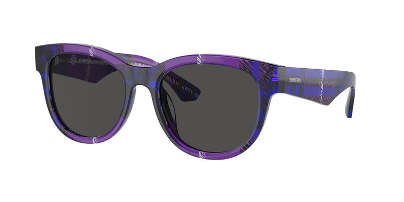 BE4432U 411387 check violet/grey lens sunglasses
