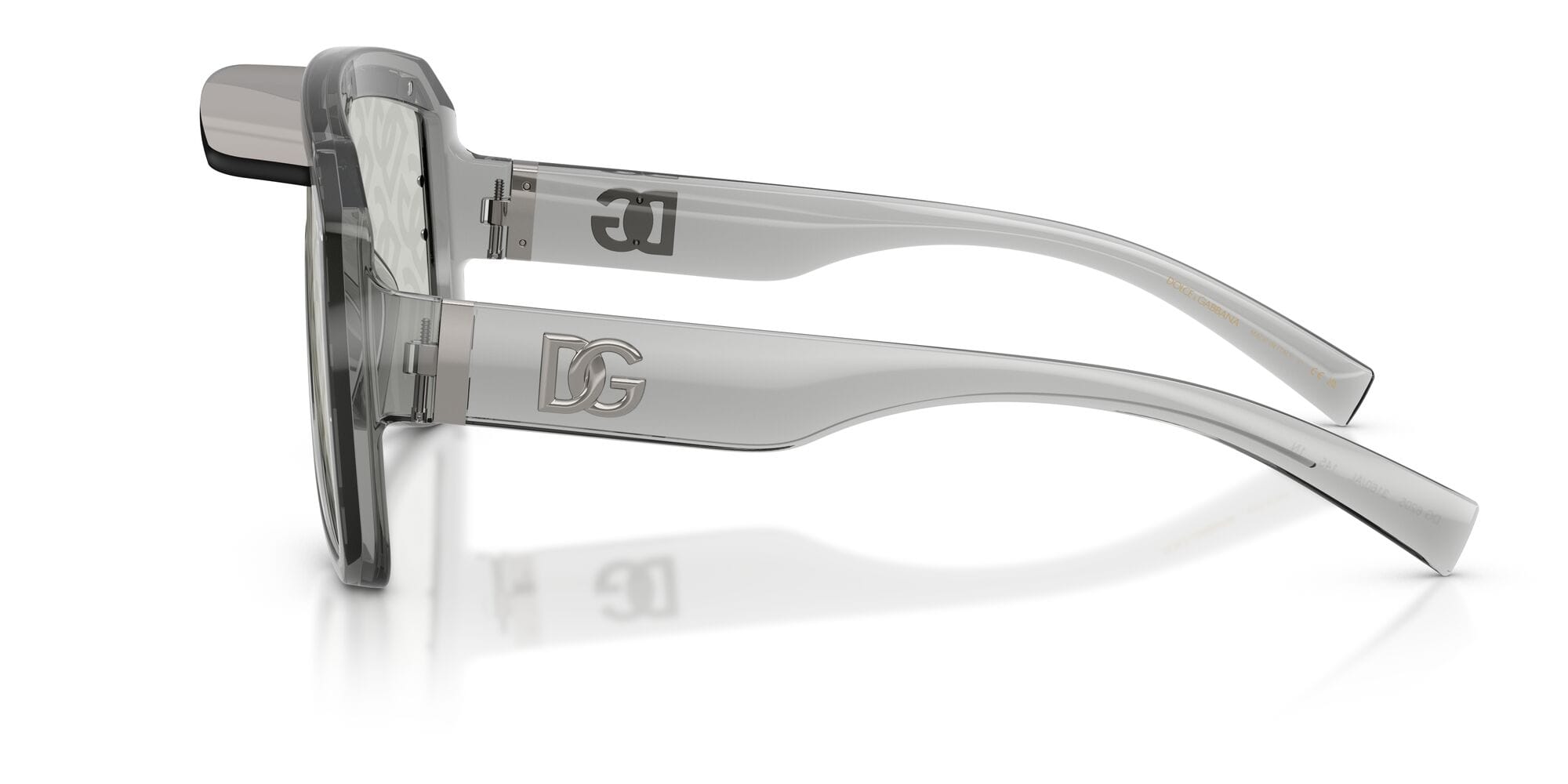 DG6205 3160AL transparent grey/light grey tampo mirror lens